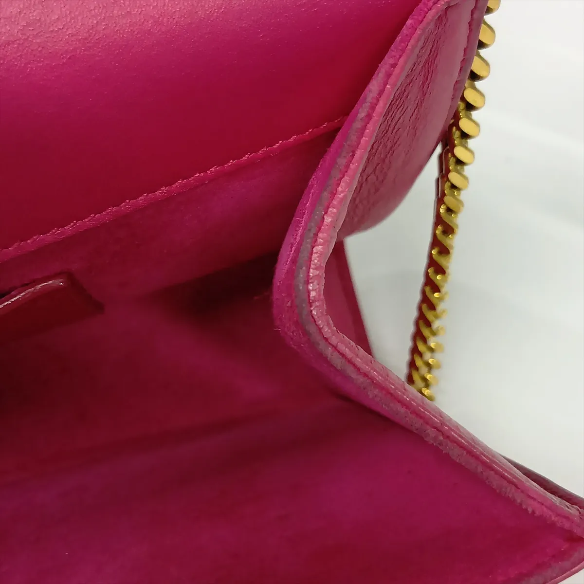Classic Kate Leather Chain Shoulder Bag, Pink — view 12