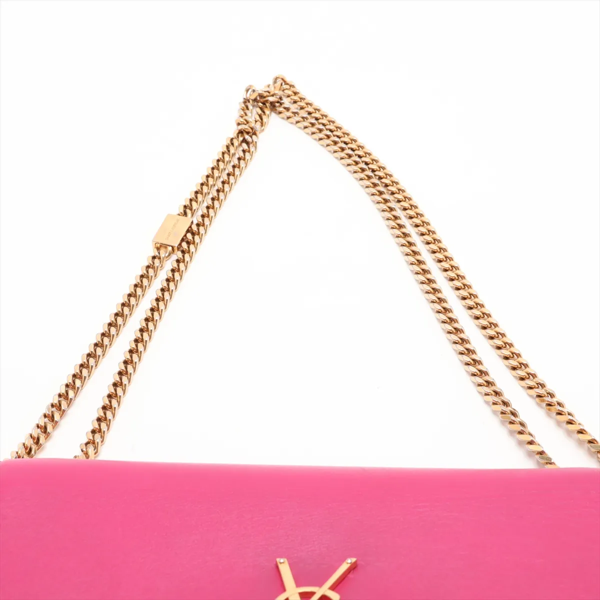 Classic Kate Leather Chain Shoulder Bag, Pink — view 6