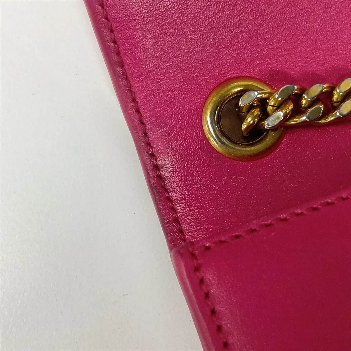 Classic Kate Leather Chain Shoulder Bag, Pink — view 10