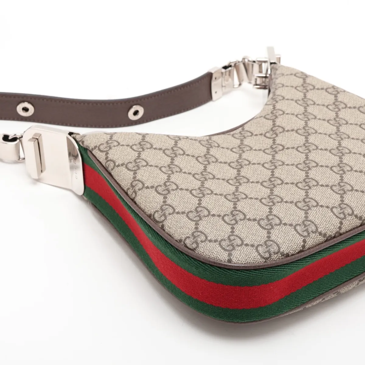 GG Supreme PVC x Leather 2-Way Shoulder Bag, Beige, 699409 — view 4