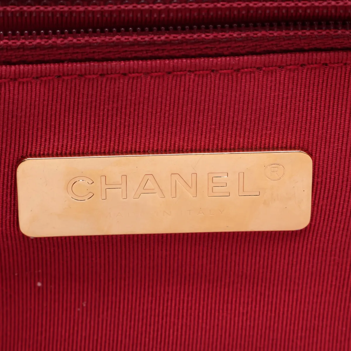 19 Lambskin Chain Shoulder Bag, Black with Gold Hardware, 28832332, Serial Number 28, AS1160 — view 11