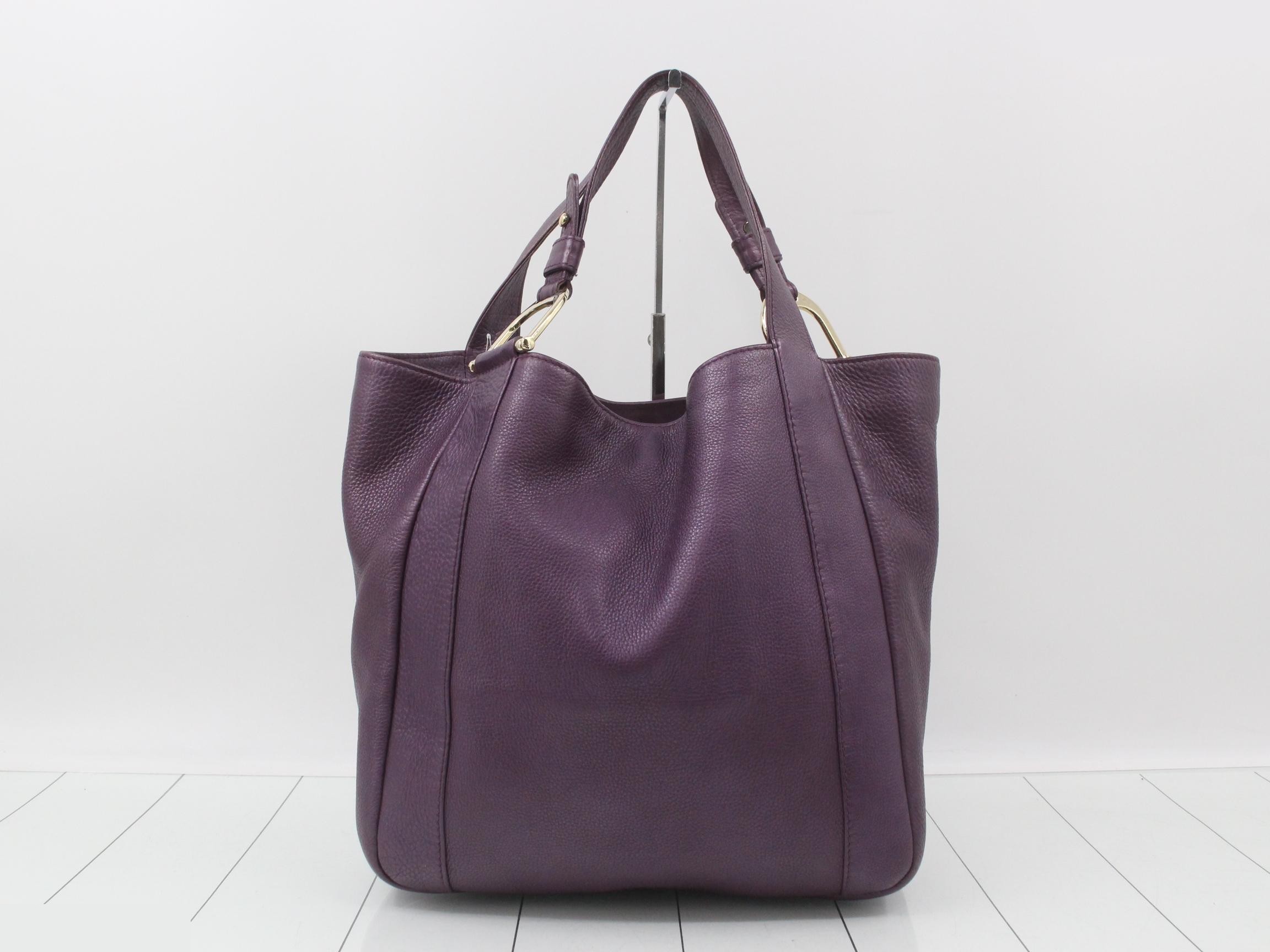 Horsebit Leather Tote Bag