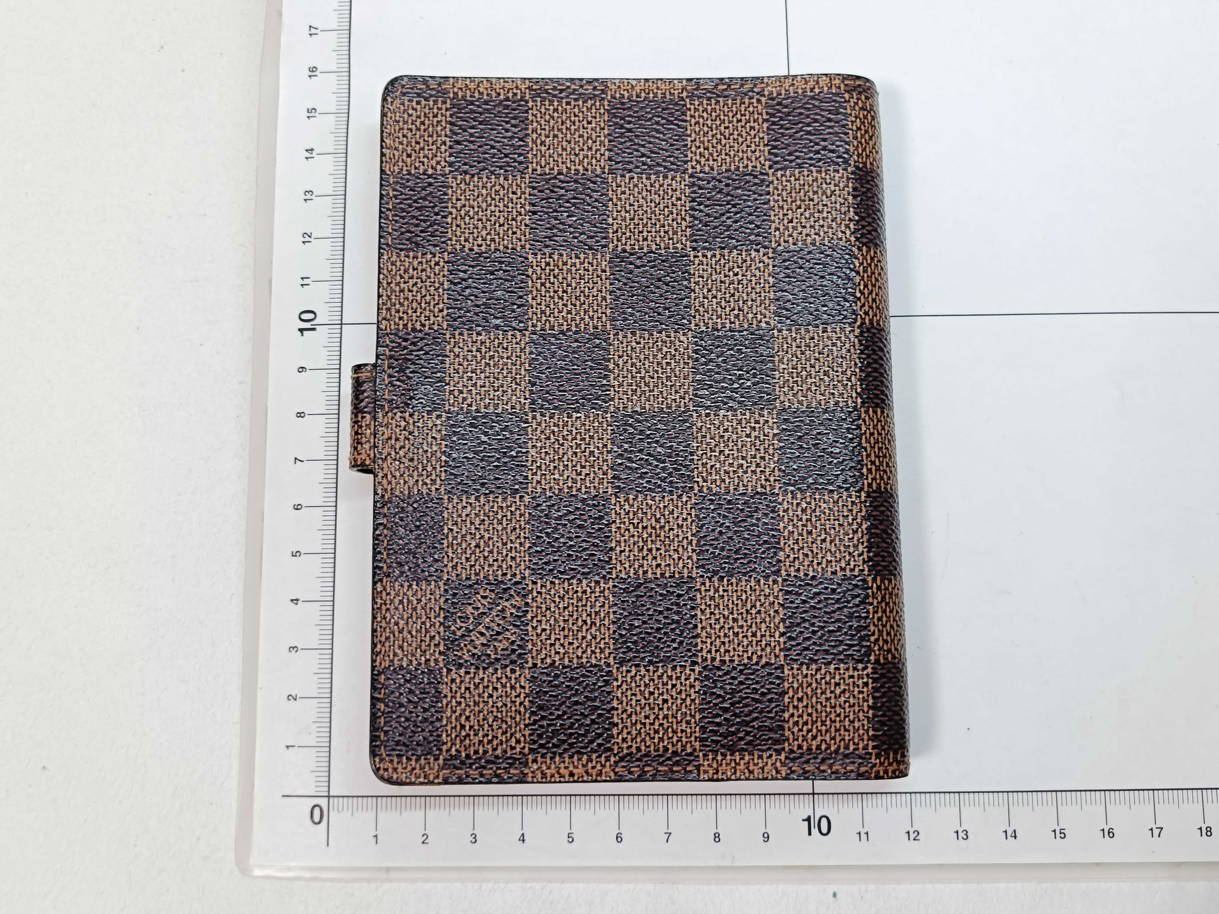 Damier Agenda PM / with initials, notebook cover — view 2