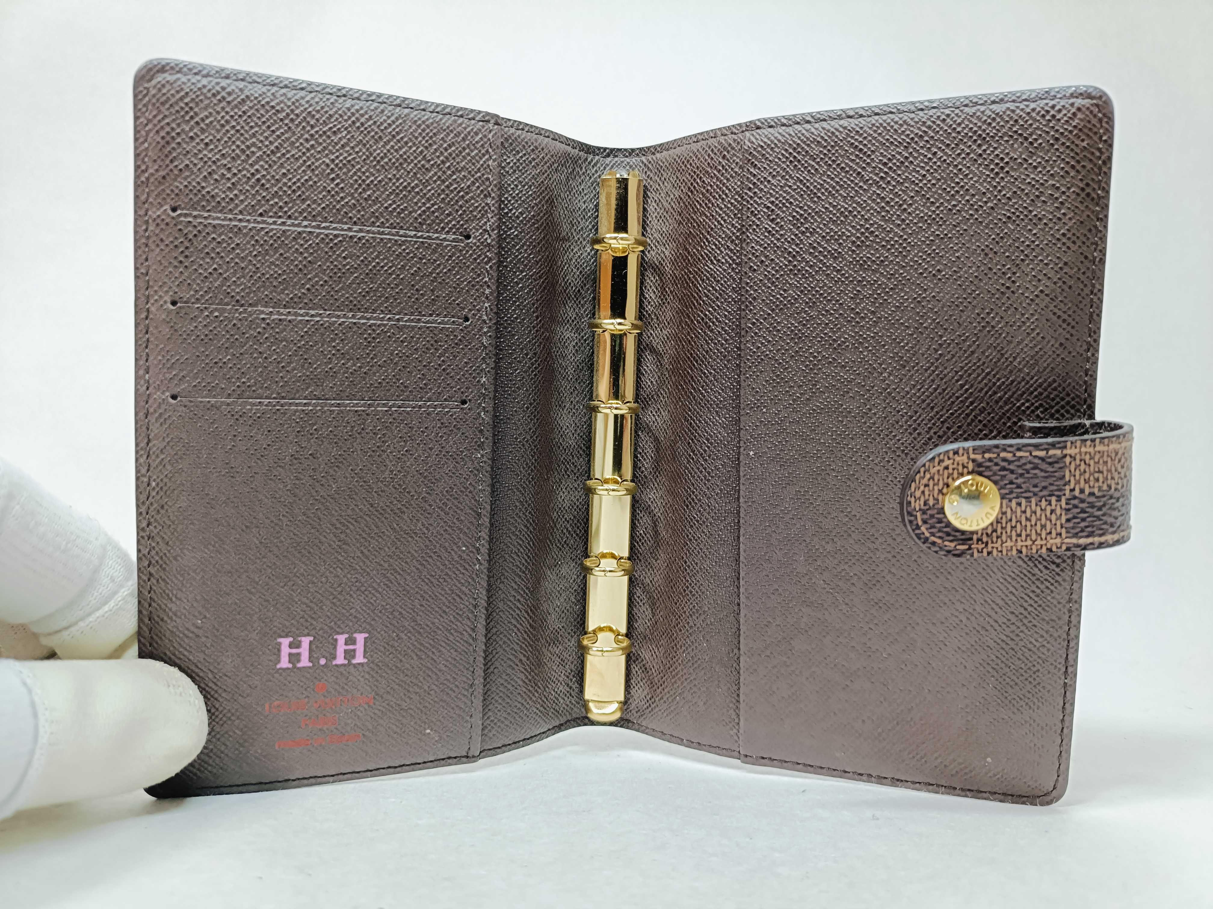 Damier Agenda PM / with initials, notebook cover — view 8
