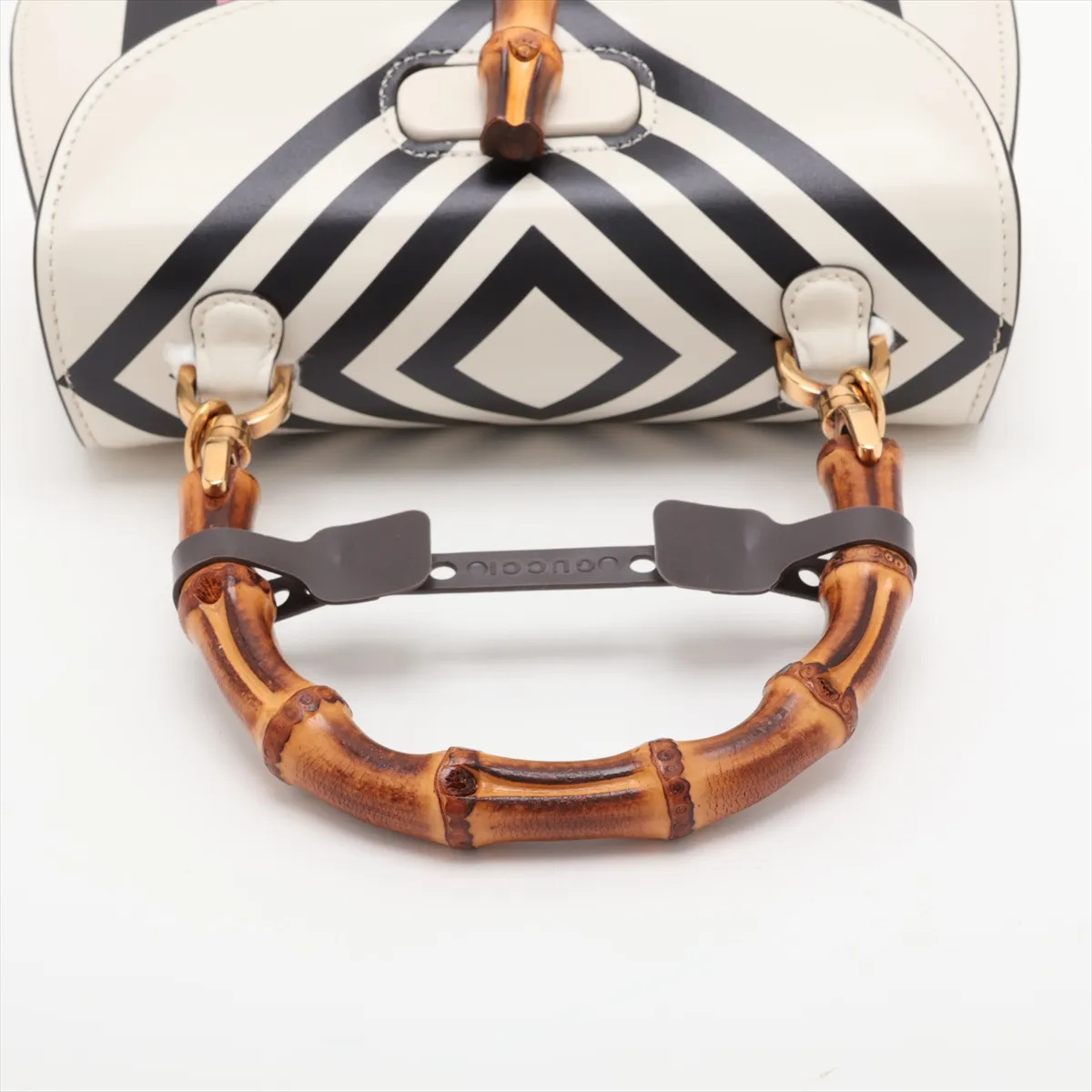 Bamboo 1947 Leather 2-Way Handbag, Multicolor, 675797, with Mirror — view 5