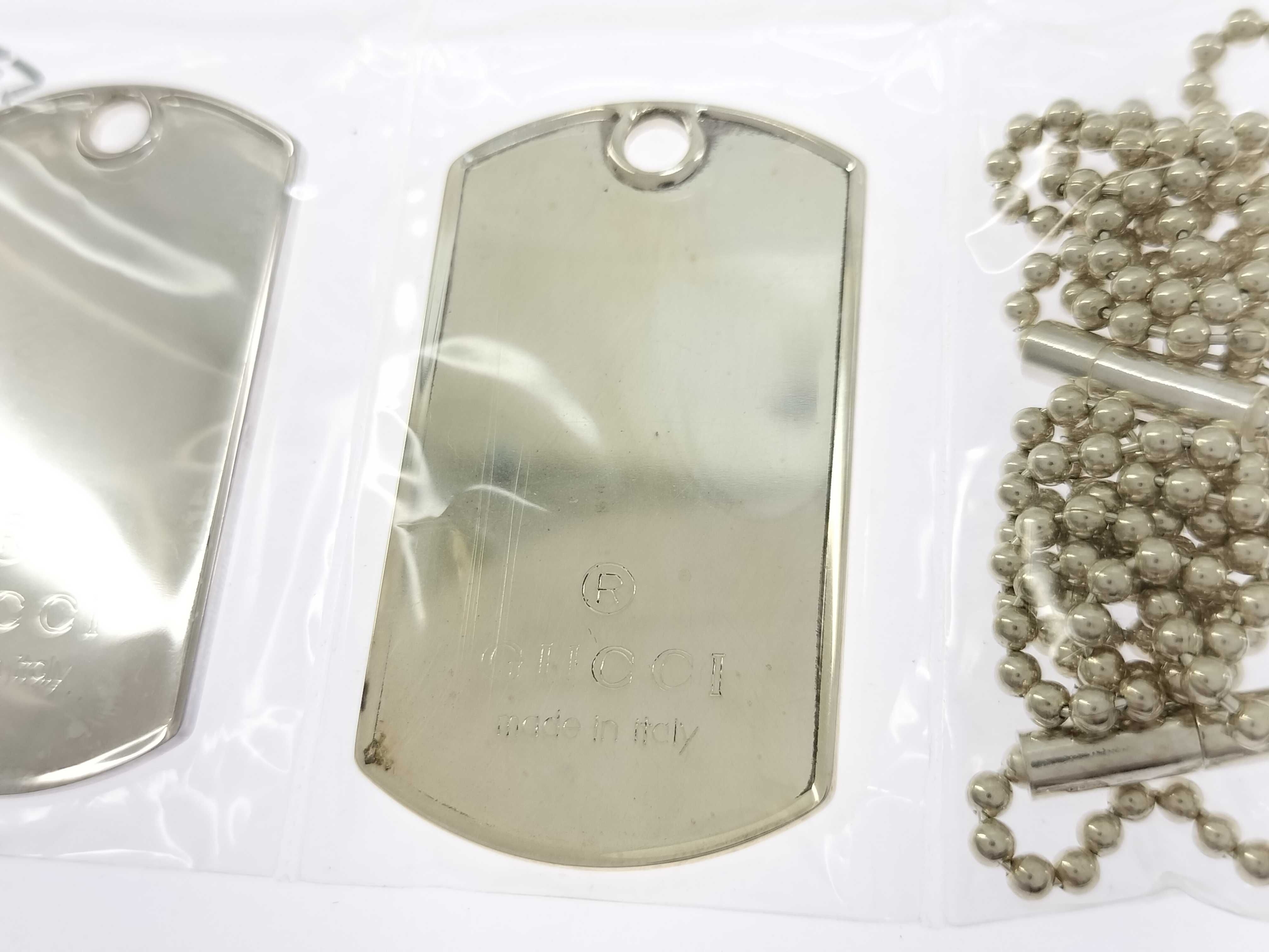 Dog Tag Plate Necklace, SV925, 53g (VO7868) — view 5