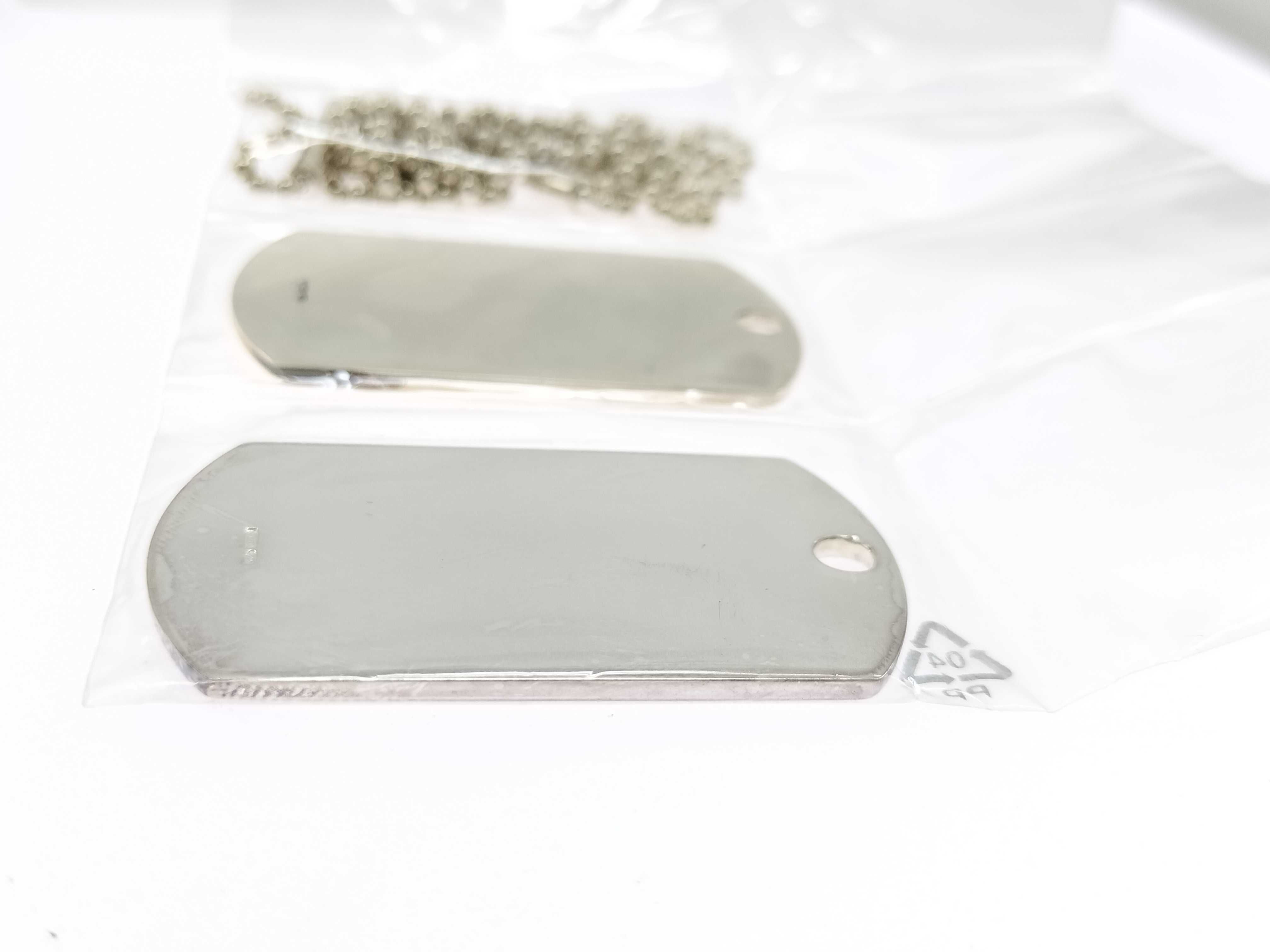 Dog Tag Plate Necklace, SV925, 53g (VO7868) — view 9