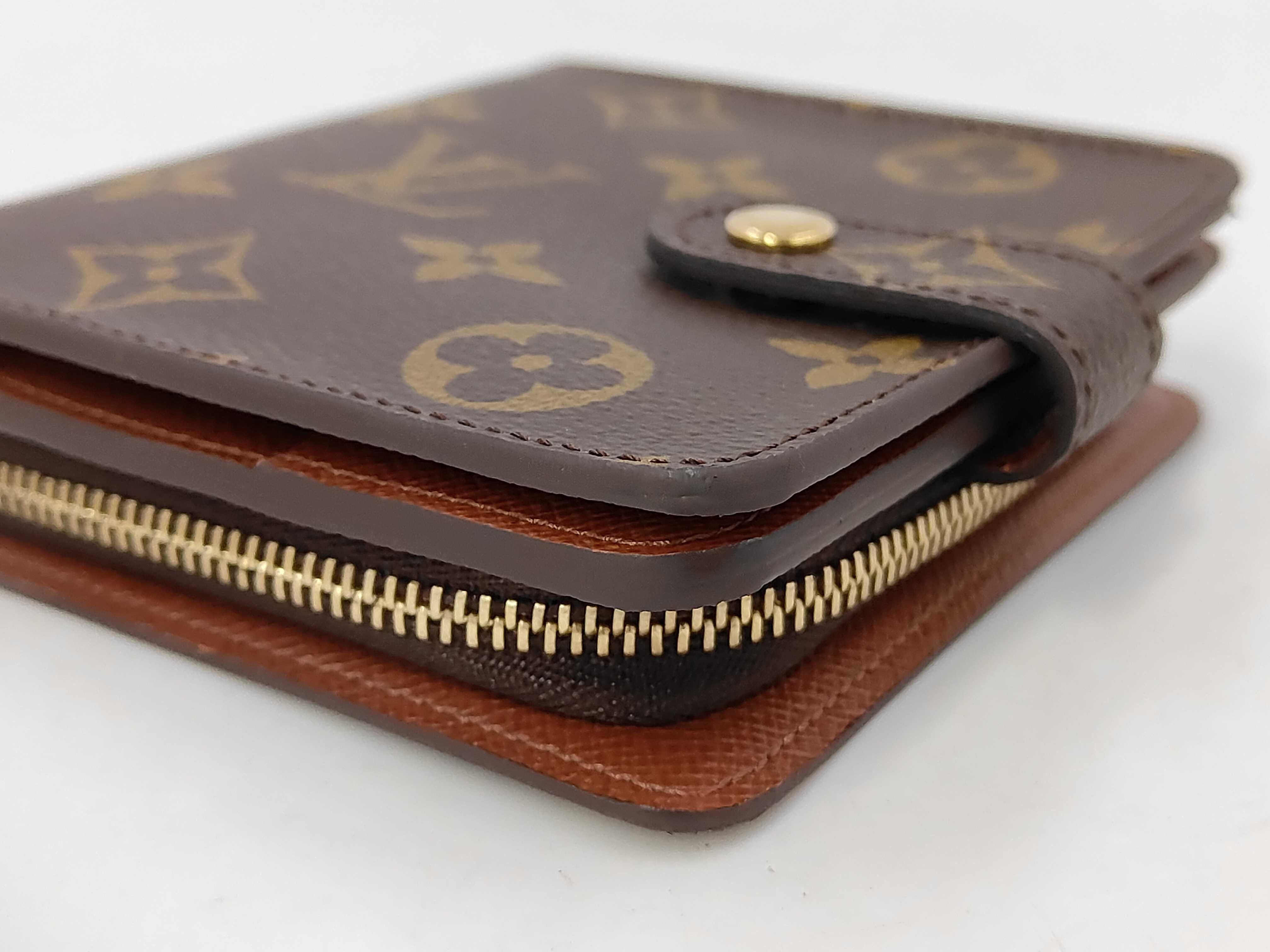 Monogram Louis Vuitton Monogram Compact Zip M61667/M1011 Box Wallet — view 3