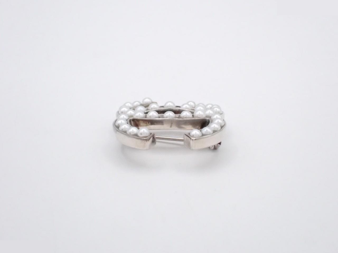 Other Line Precious Metal Coco Mark Silver Brooch — view 3