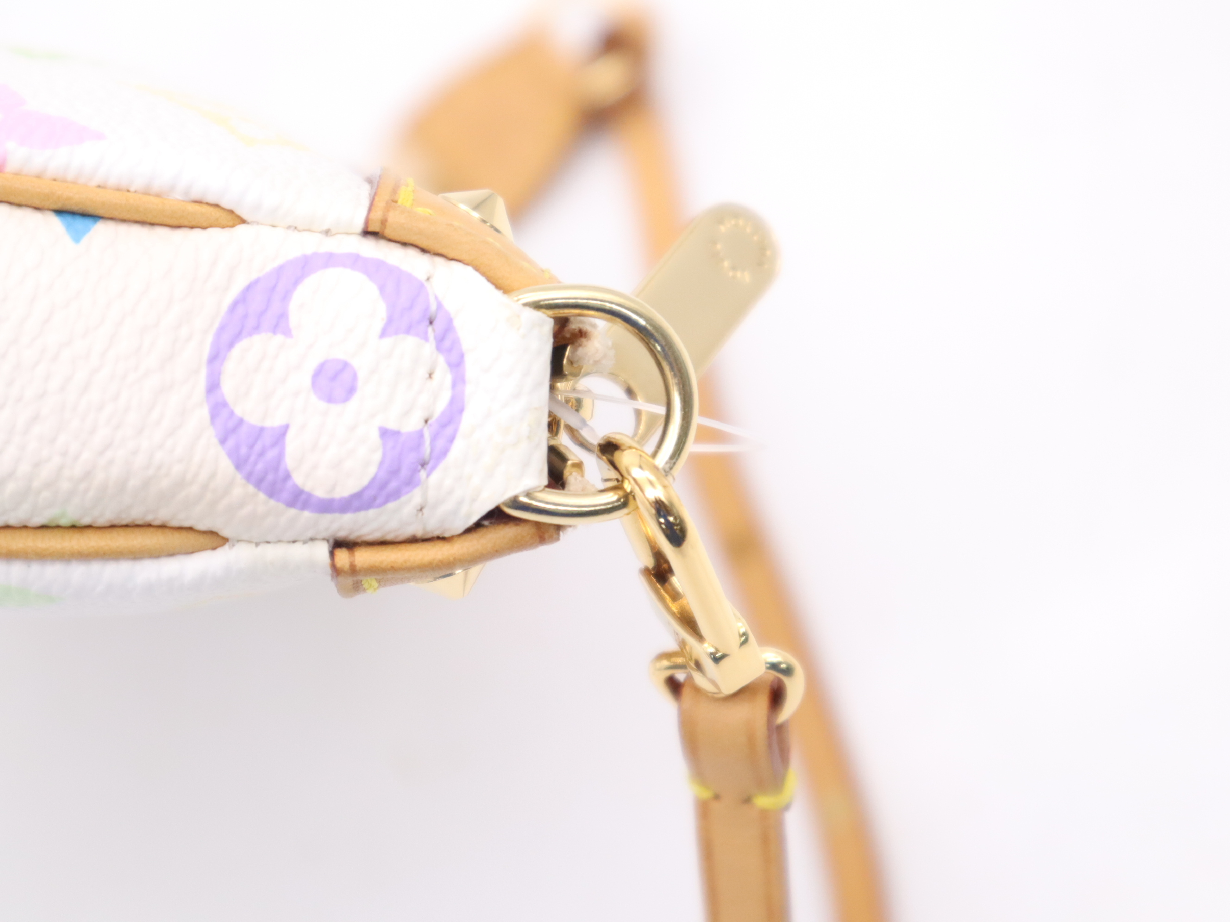 M92649 Multicolor Pochette Accessoires Blanc Pouch — view 7