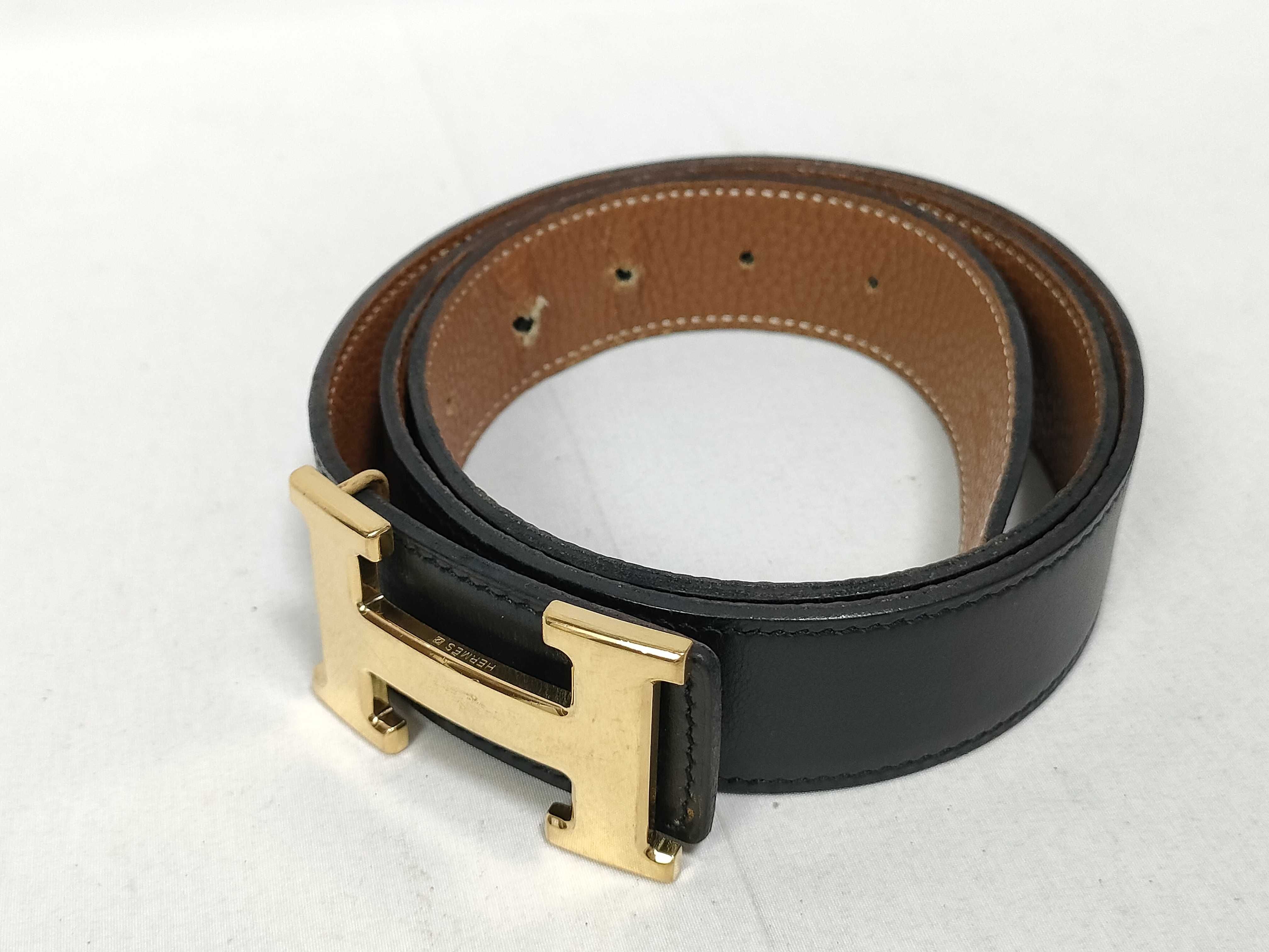 Constance H Belt 85 J Gold Hardware Belt