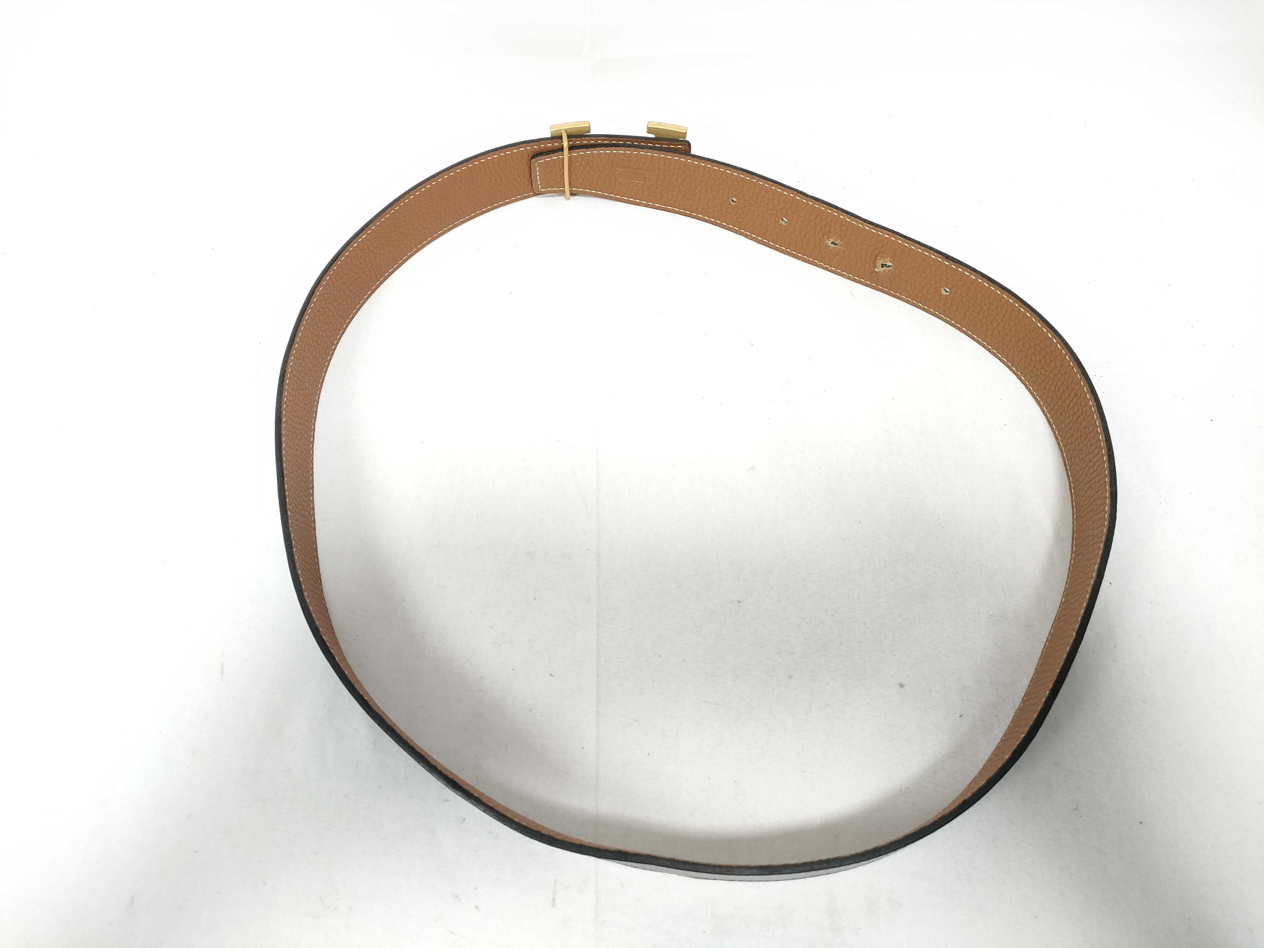 Constance H Belt 85 J Gold Hardware Belt — view 9