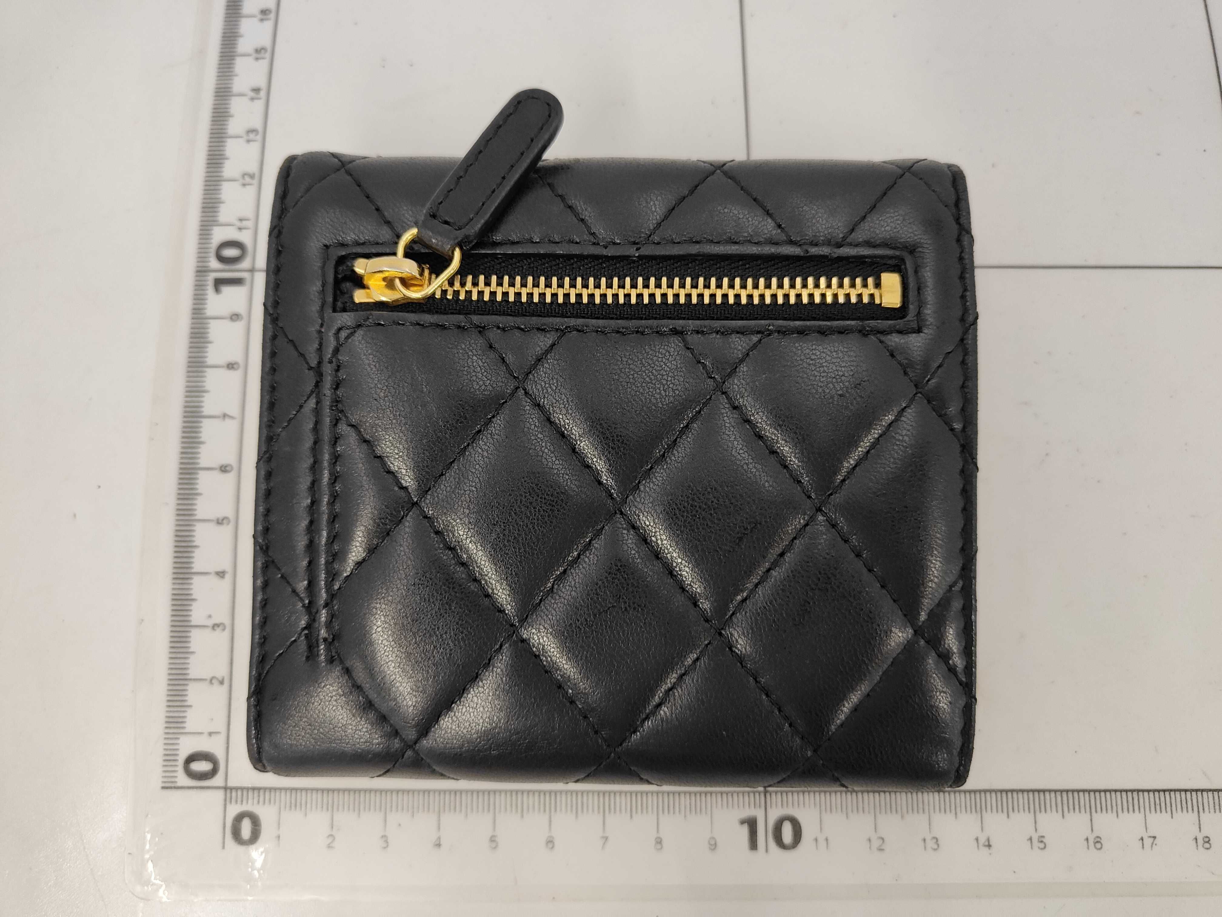 Matelassé Wallet, Black — view 2