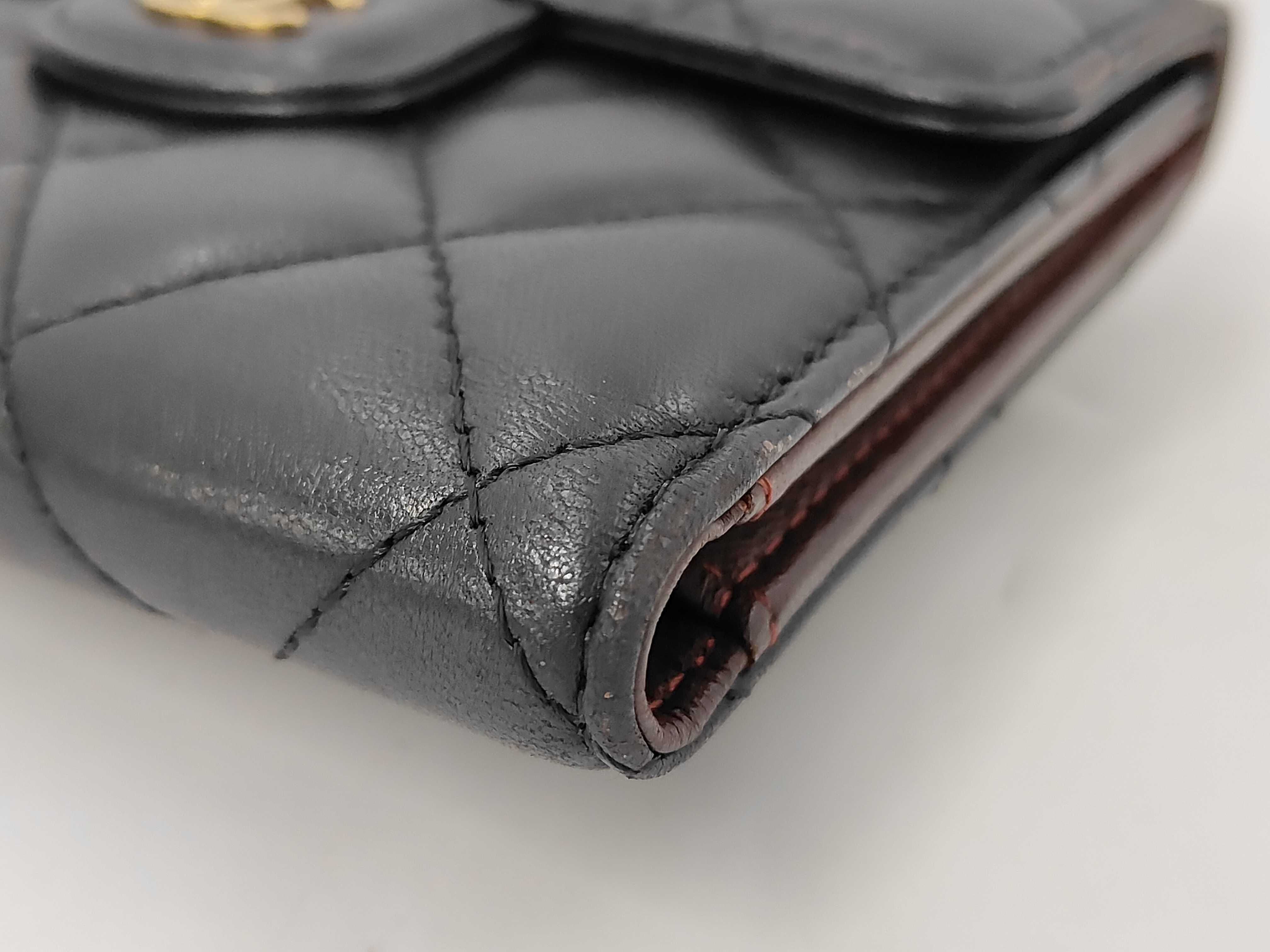 Matelassé Wallet, Black — view 3