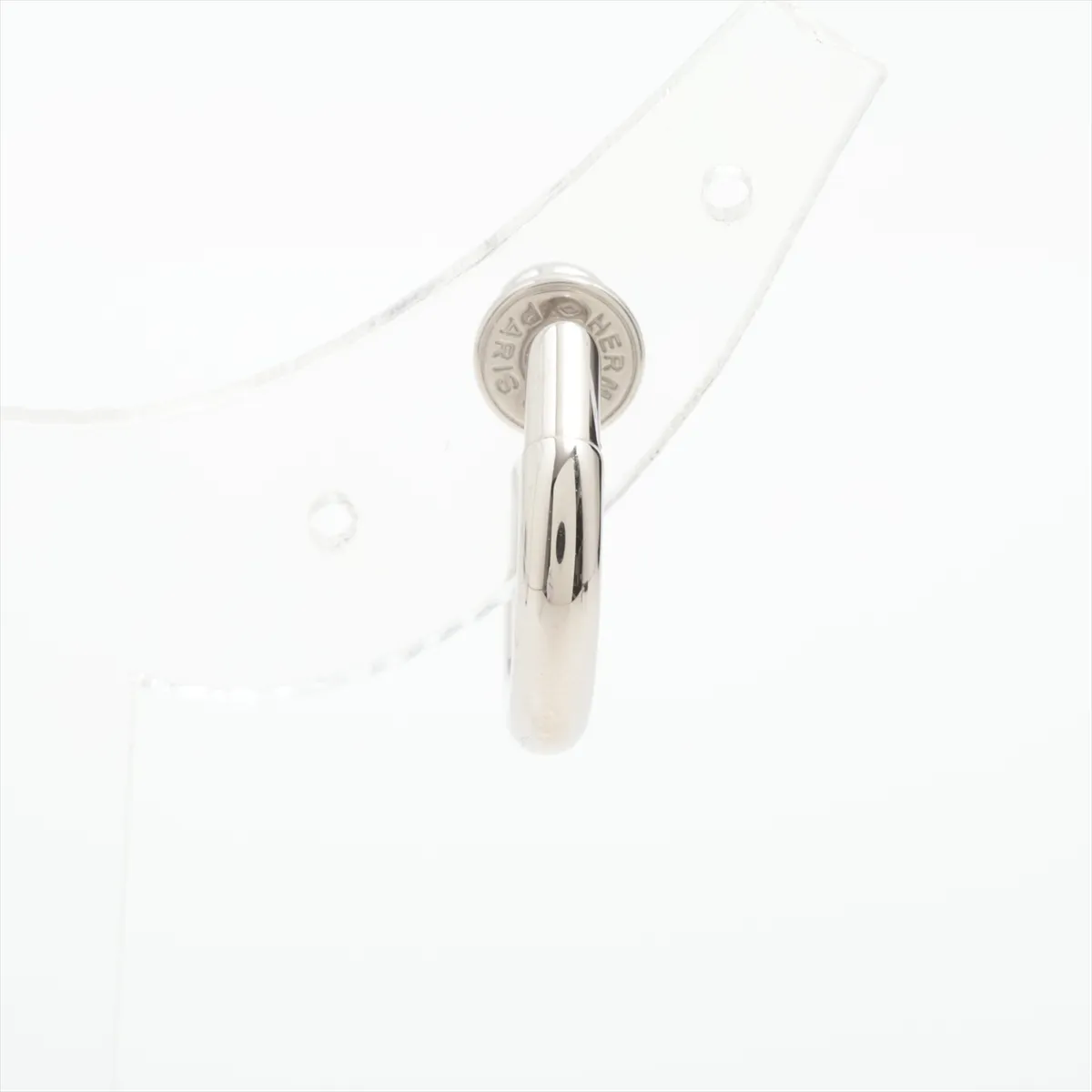 clogs ST0224, single earring, metal, silver, — view 2