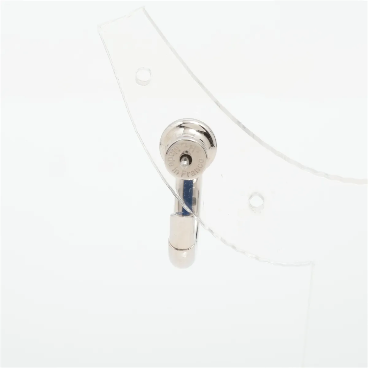 clogs ST0224, single earring, metal, silver, — view 3