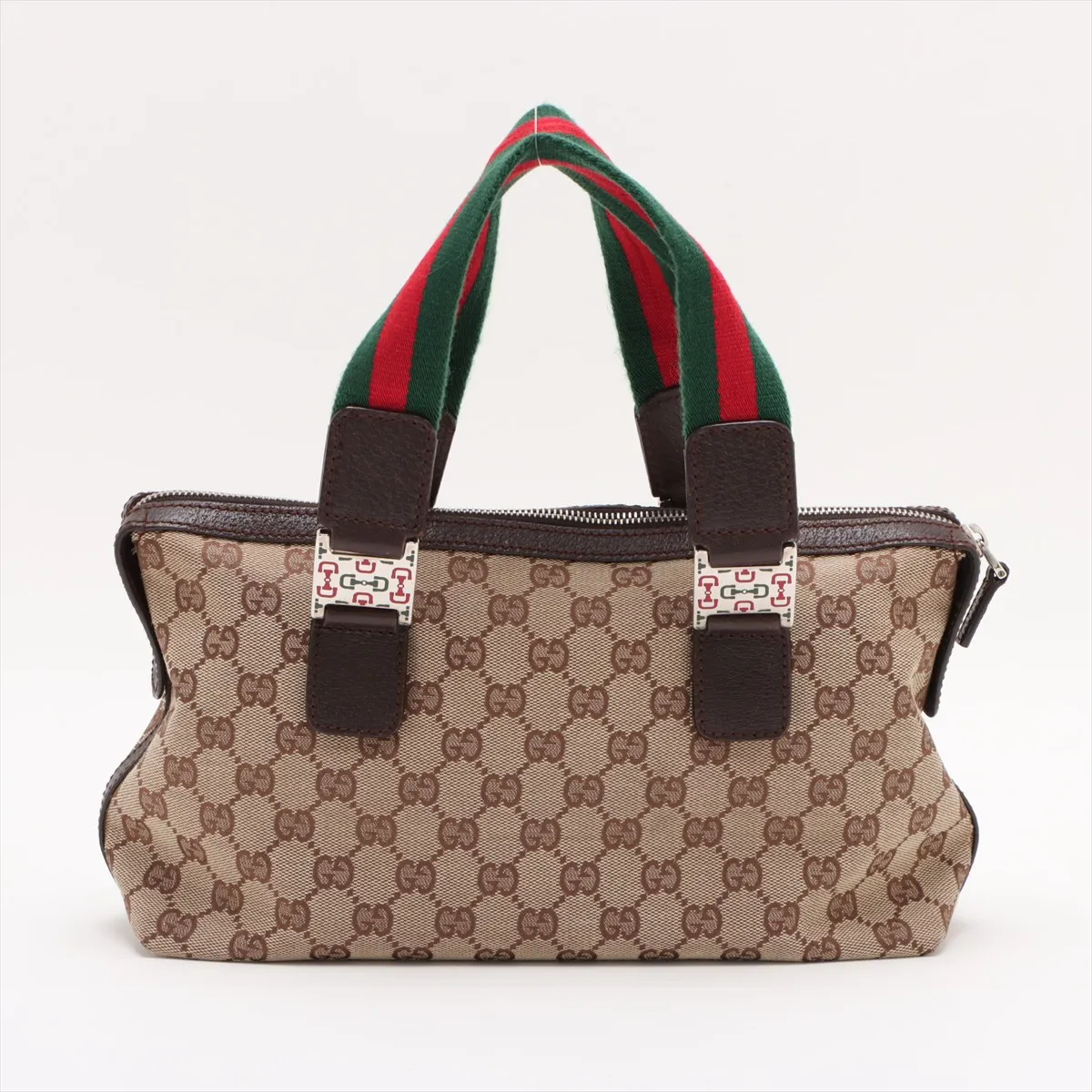 GG Canvas Sherry Line Canvas x Leather Handbag Beige x Brown 145759 — view 2