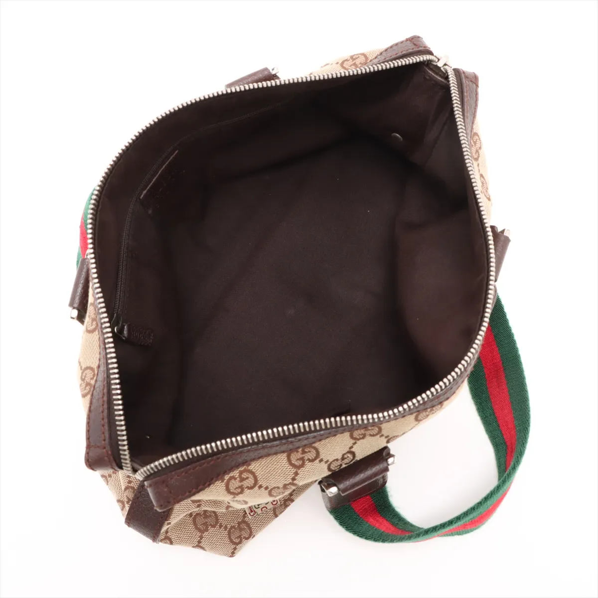 GG Canvas Sherry Line Canvas x Leather Handbag Beige x Brown 145759 — view 7