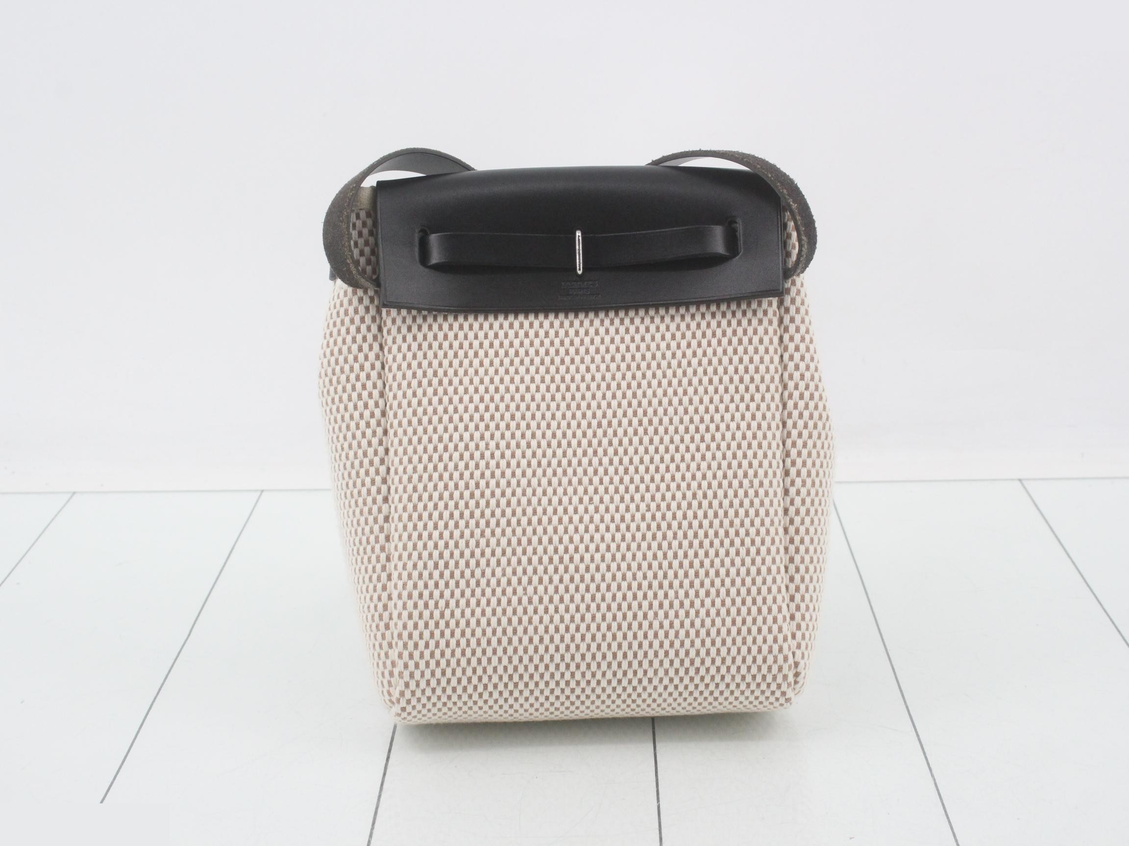 Herbag TPM Beige x Black Toile GM x Toile Officier H stamp — view 2