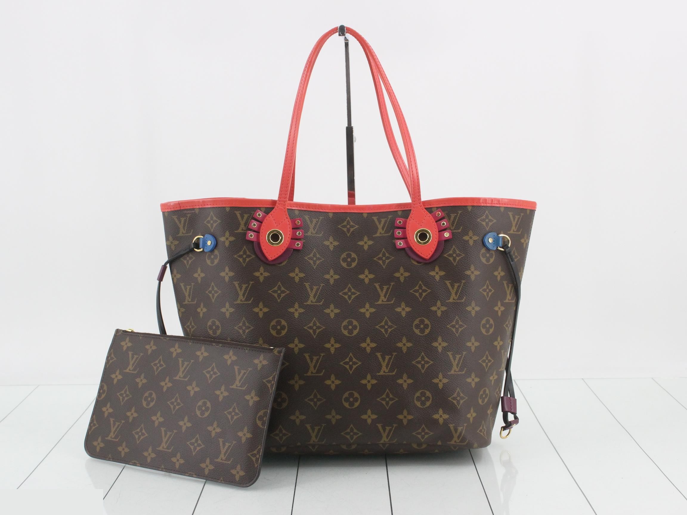 Monogram Totem Neverfull MM Tote Bag with Pouch