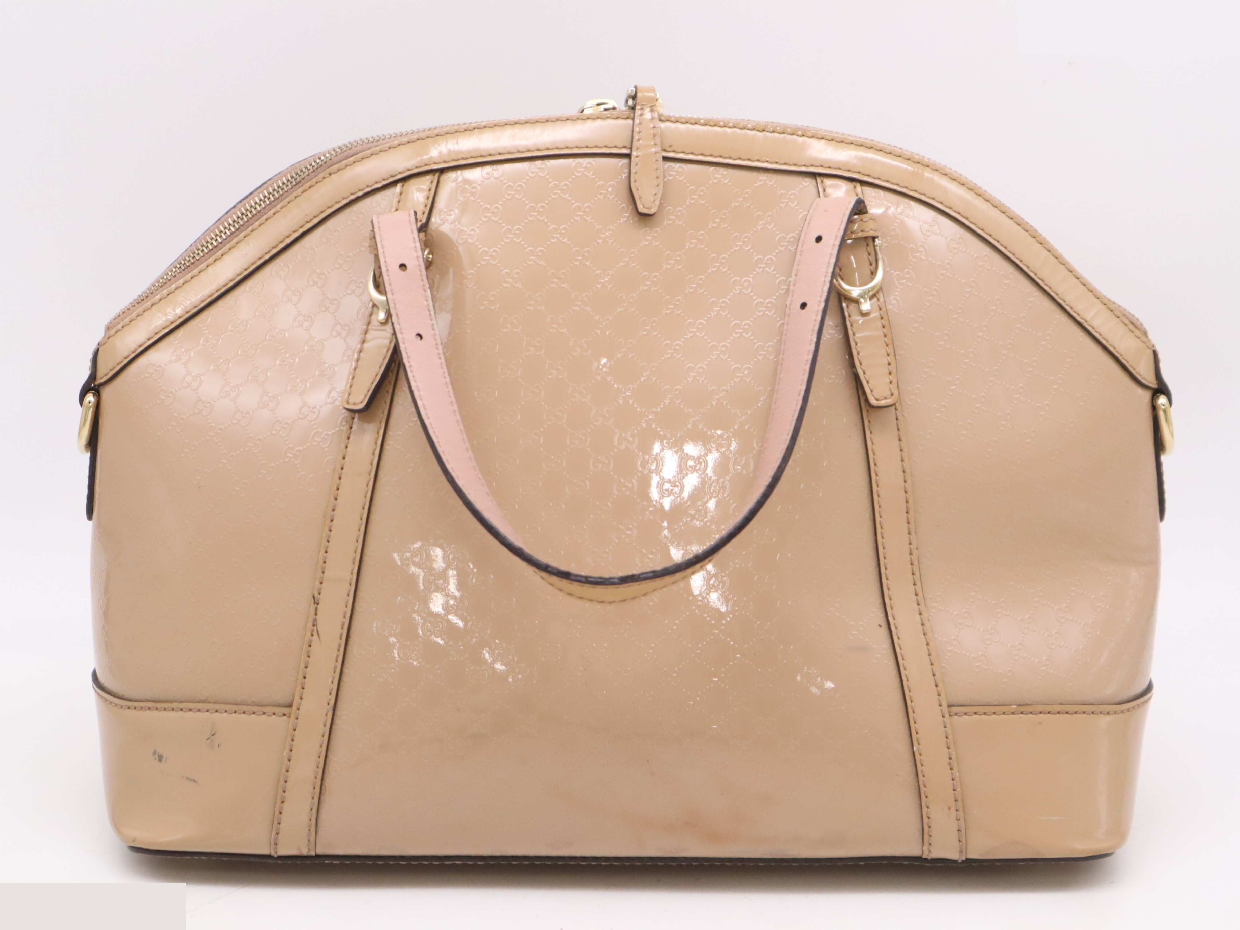Patent leather Gucci Nice Microguccissima 2-way tote bag — view 2