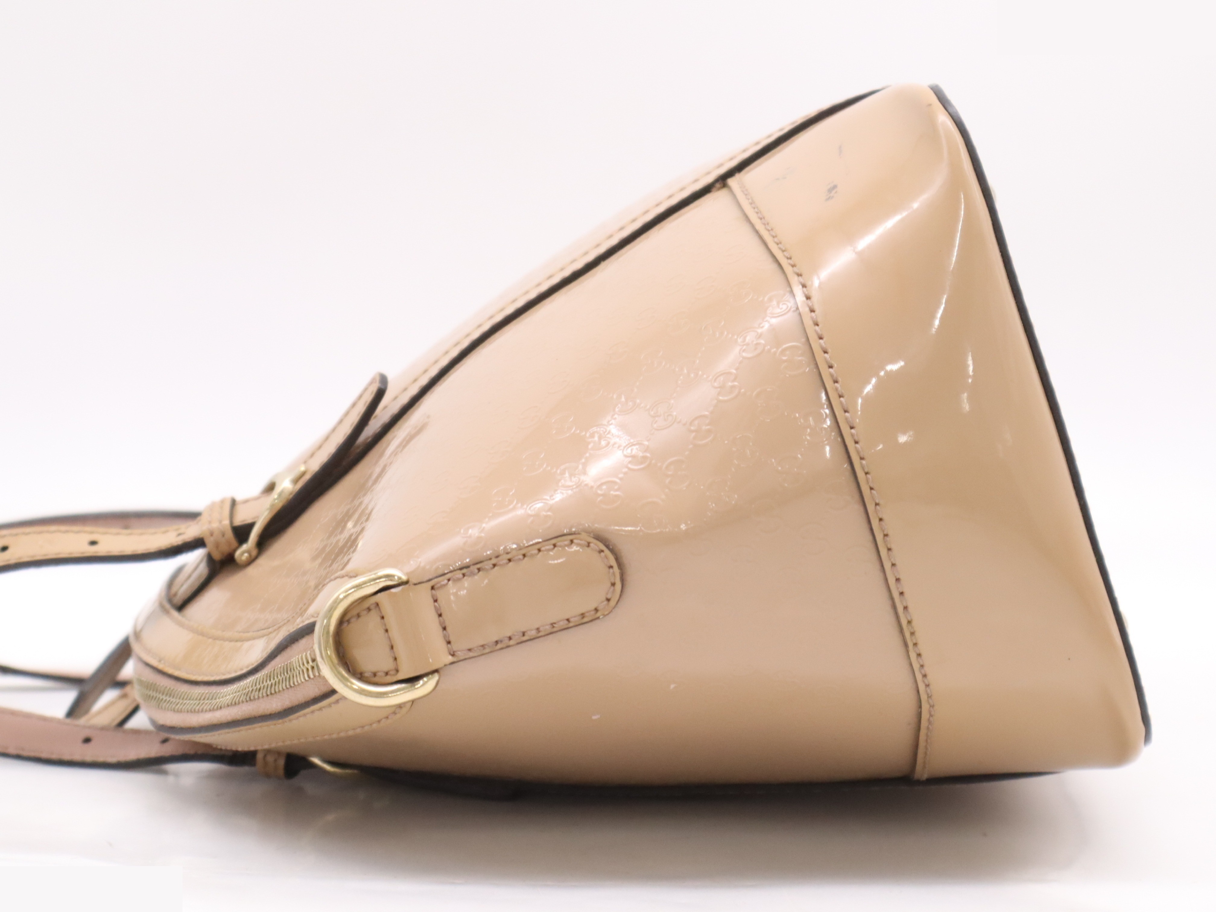 Patent leather Gucci Nice Microguccissima 2-way tote bag — view 3
