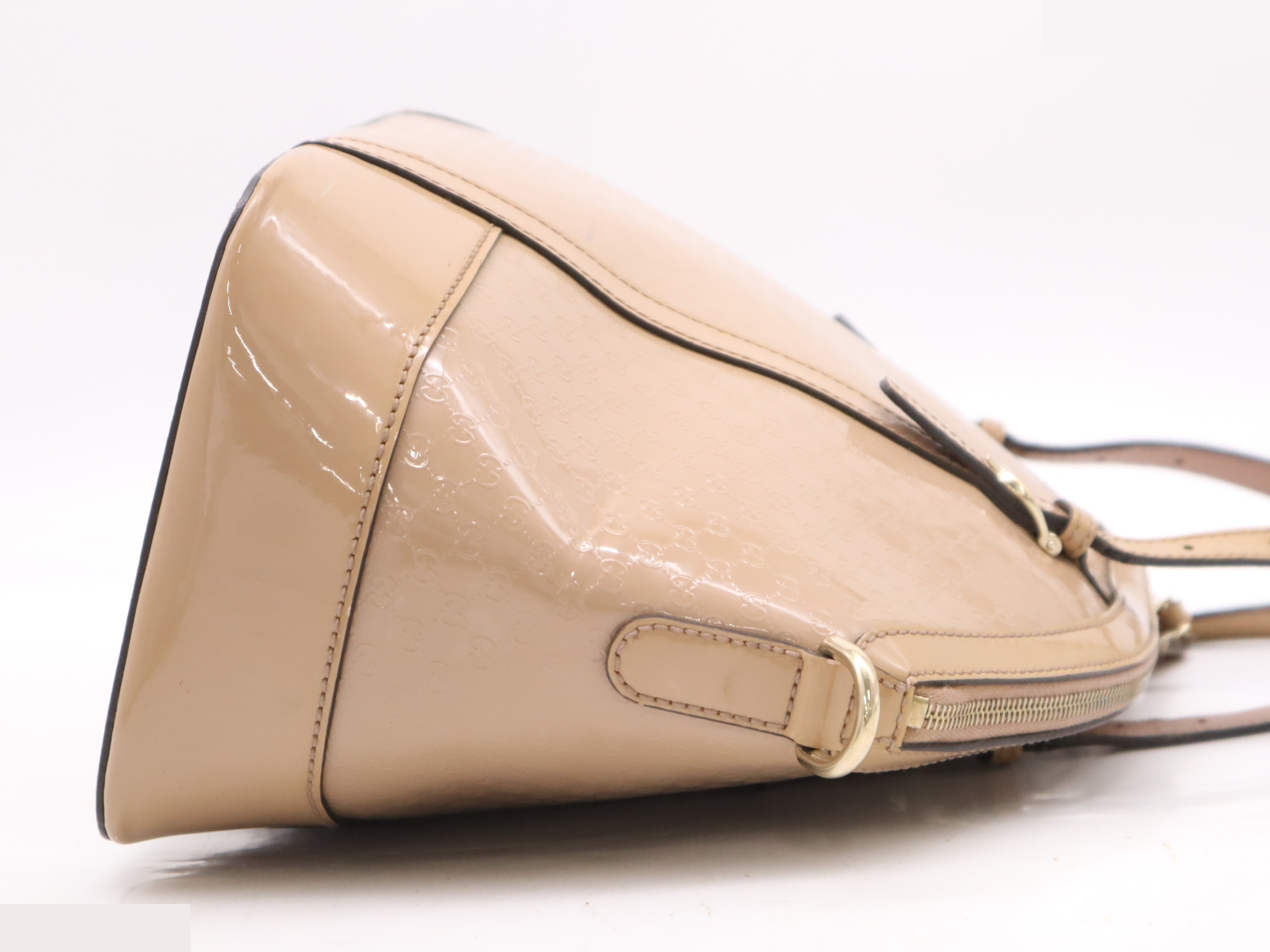 Patent leather Gucci Nice Microguccissima 2-way tote bag — view 5