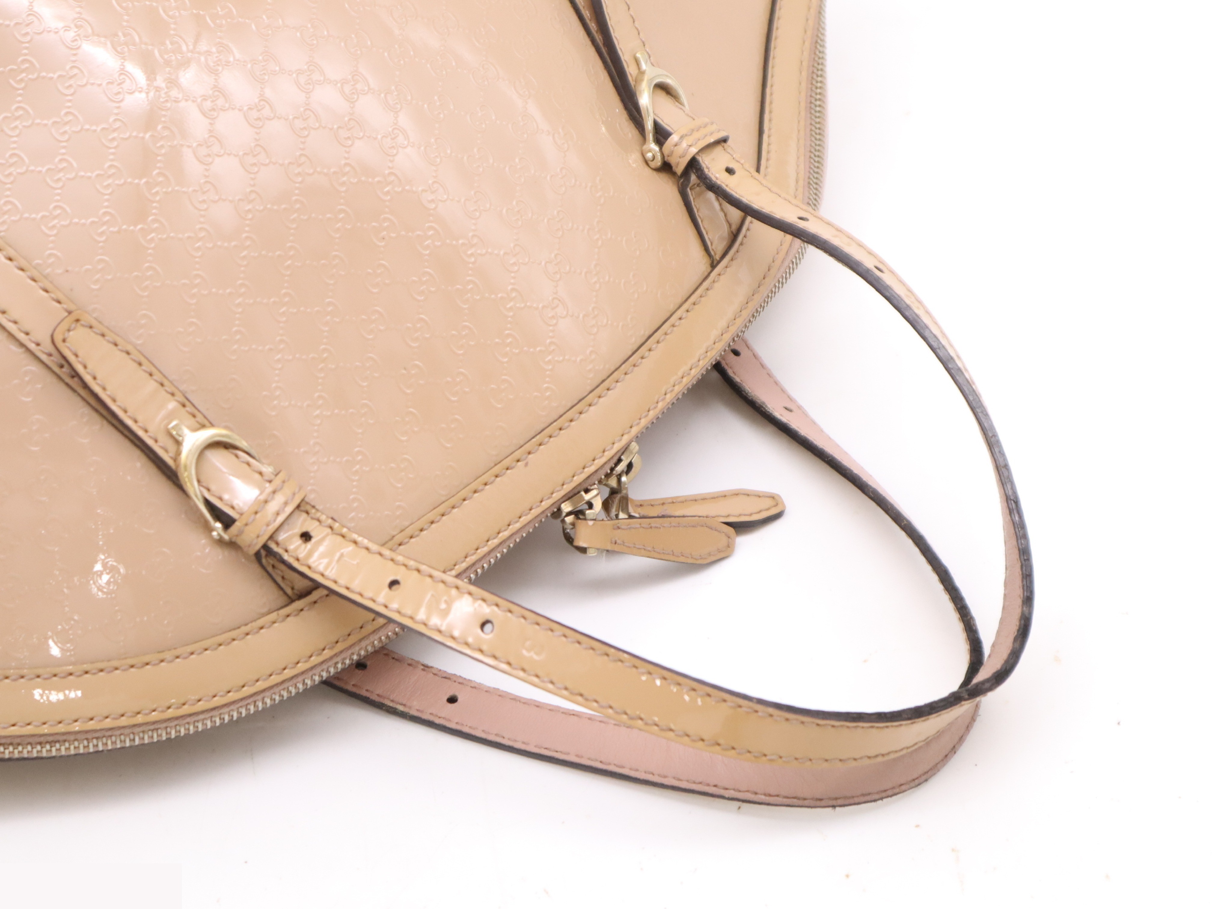 Patent leather Gucci Nice Microguccissima 2-way tote bag — view 6