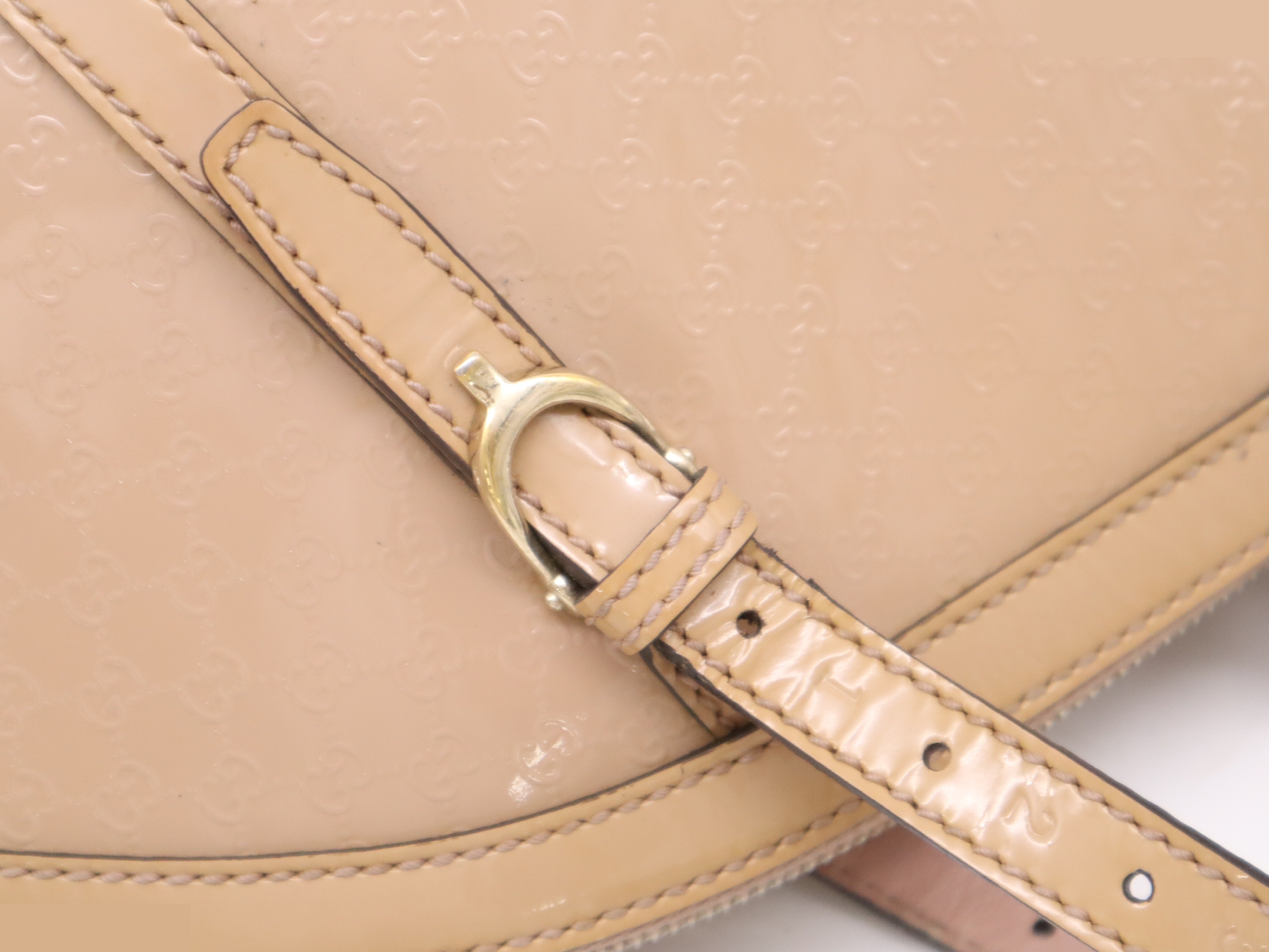 Patent leather Gucci Nice Microguccissima 2-way tote bag — view 7