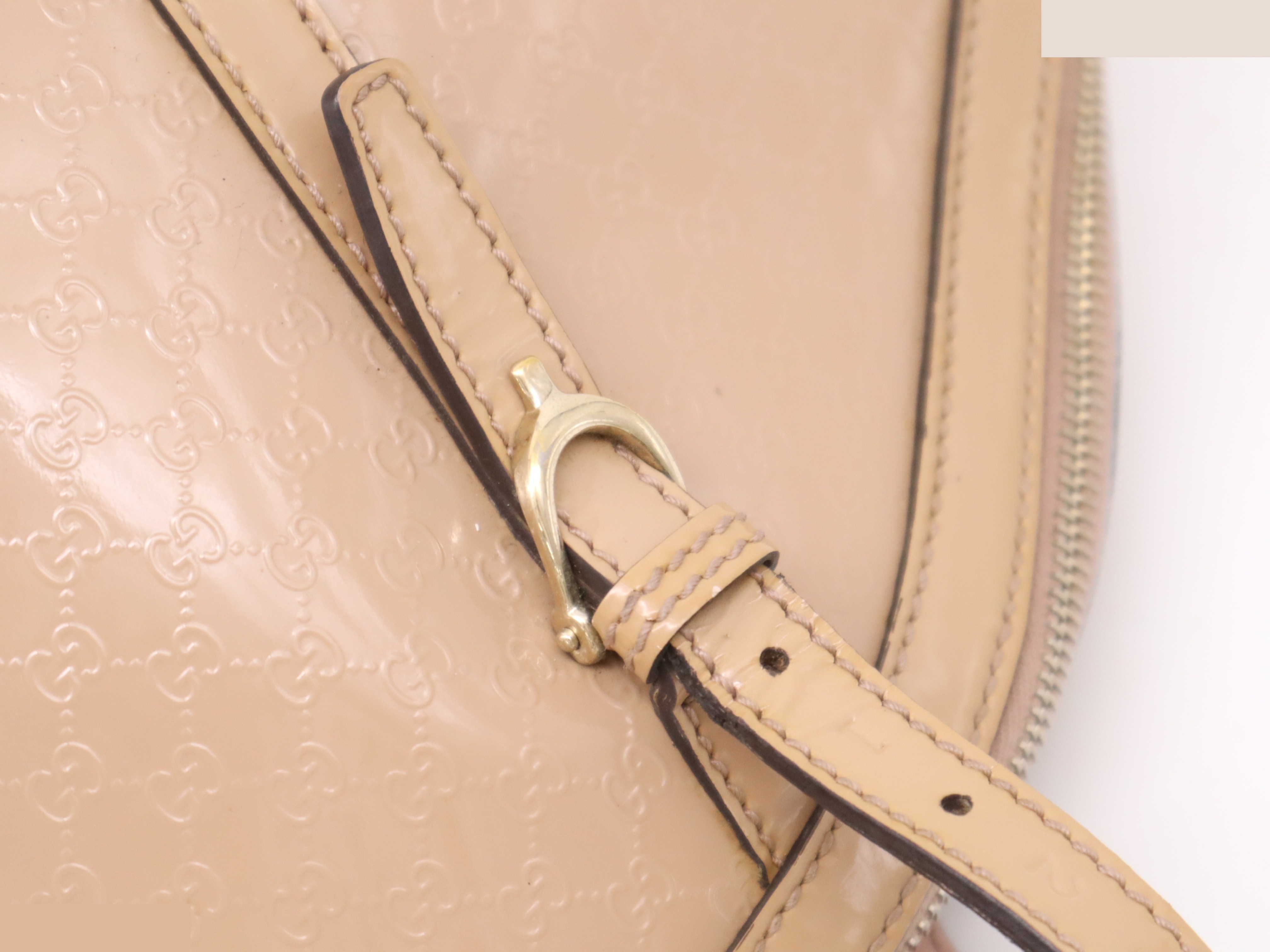 Patent leather Gucci Nice Microguccissima 2-way tote bag — view 8