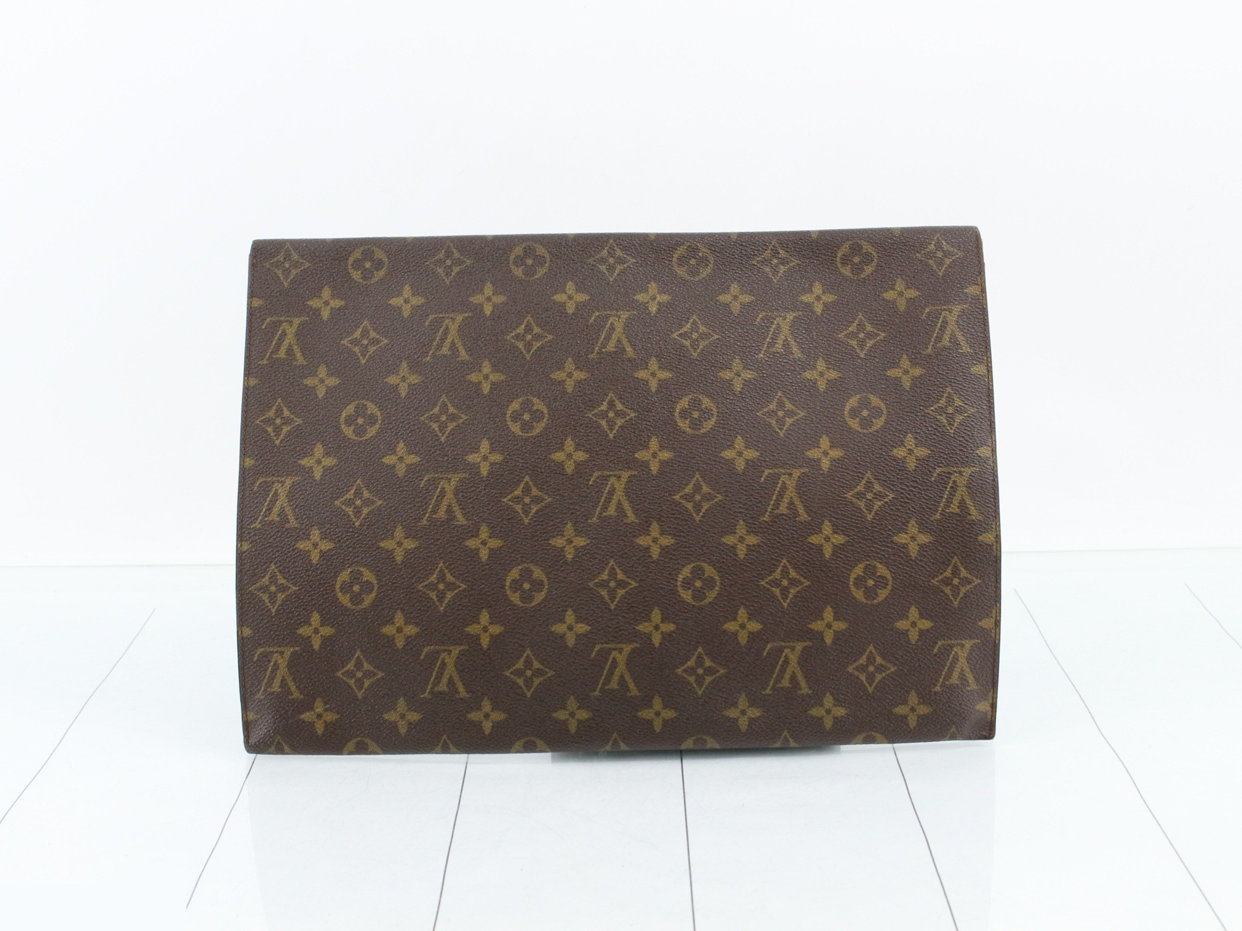 Clutch bag, Poche Plate, Monogram, M53522 — view 2