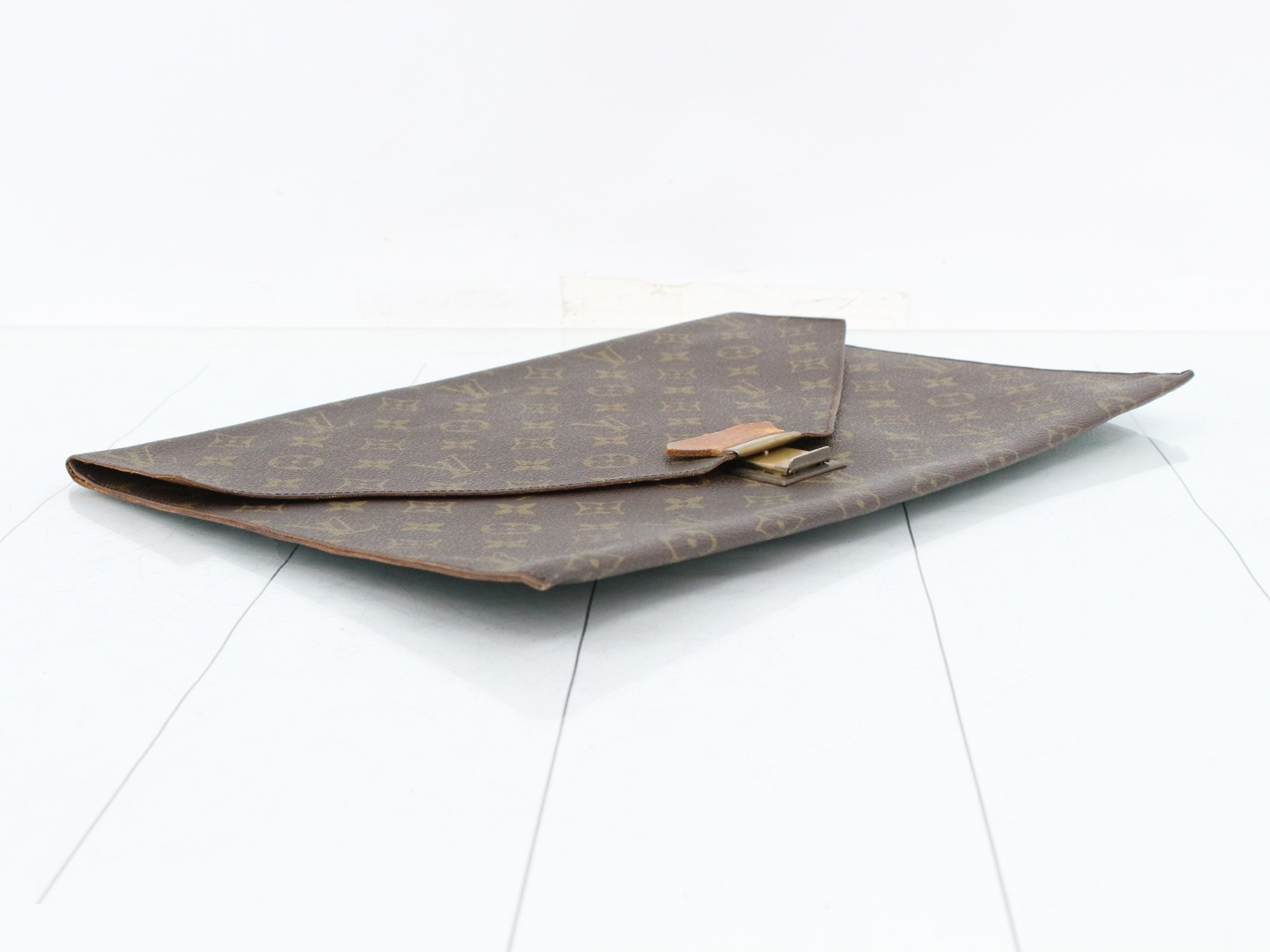 Clutch bag, Poche Plate, Monogram, M53522 — view 5