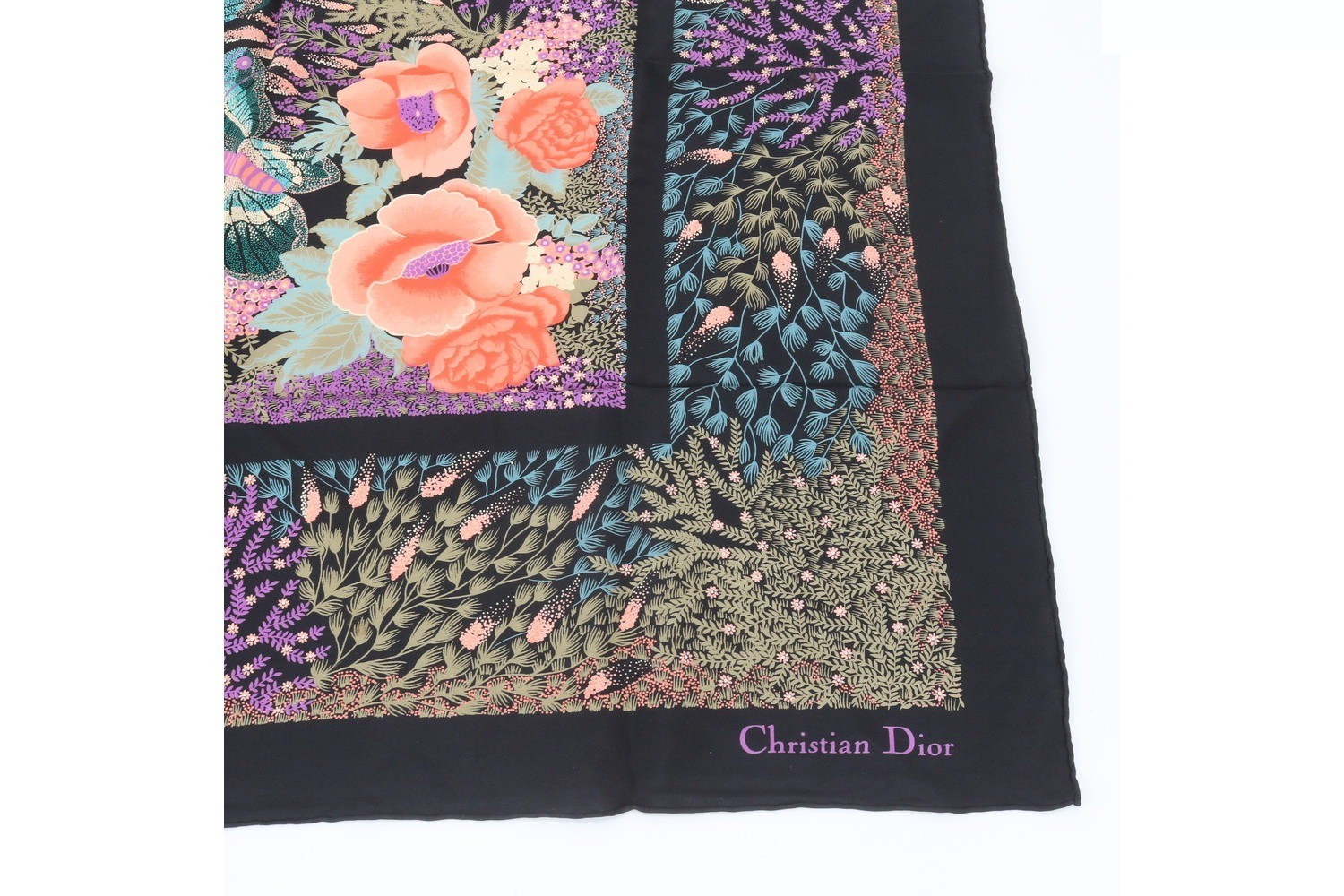 100% Silk Scarf with Tag — view 5