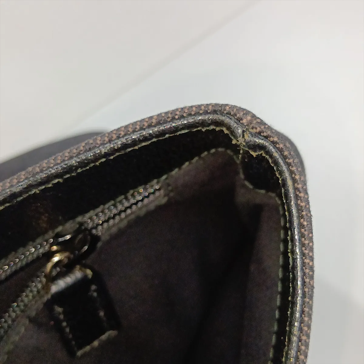 GG Canvas x Leather Tote Bag Black 272347 Outlet — view 15
