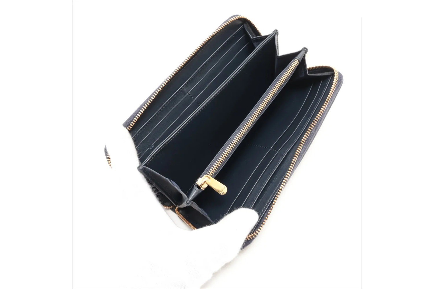 Oblique 30 Montaigne Leather Long Wallet — view 3