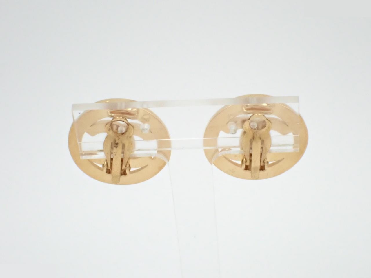 Coco Mark Turnlock Circle Earrings — view 2