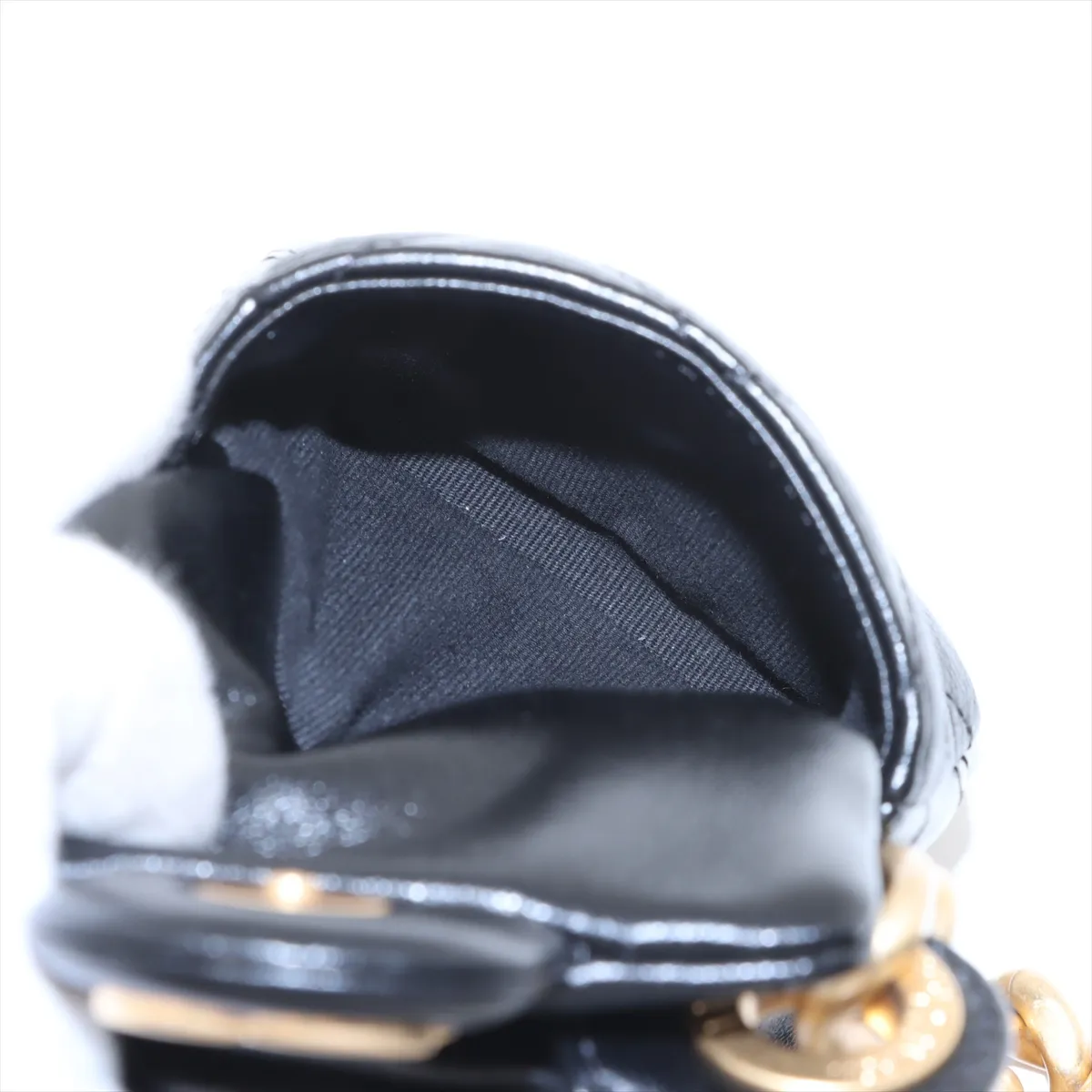 [Individually wrapped] Chanel Matelasse Lambskin Chain Shoulder Bag Hobo Black Gold Hardware E43903C2 Random Plate — view 12