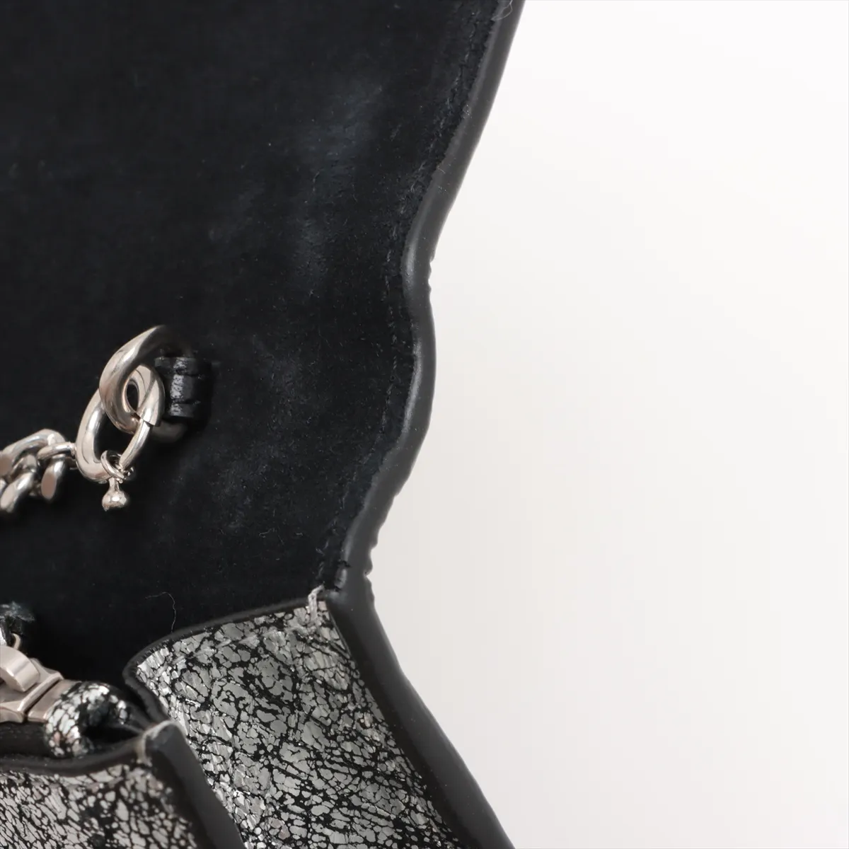 Kate Leather Chain Wallet Silver 452159 — view 10