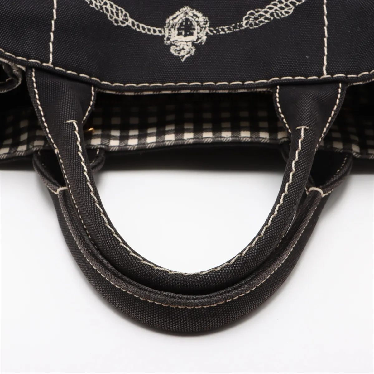 Canapa Canvas 2WAY Handbag Black 1BG439 Bearer Guarantee — view 5