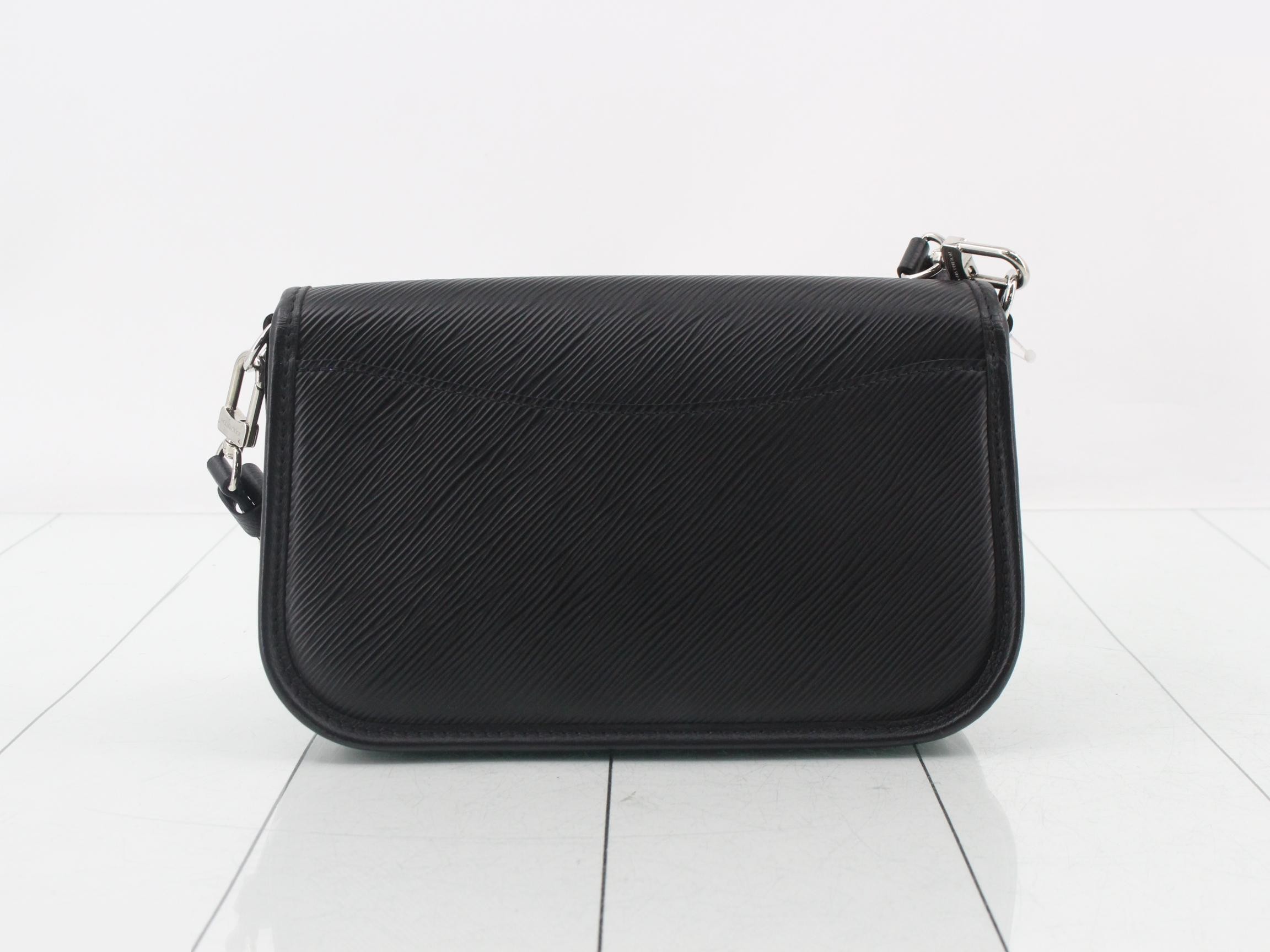 Bouchy Black Epi Calfskin Shoulder Bag with Black Hardware — view 2