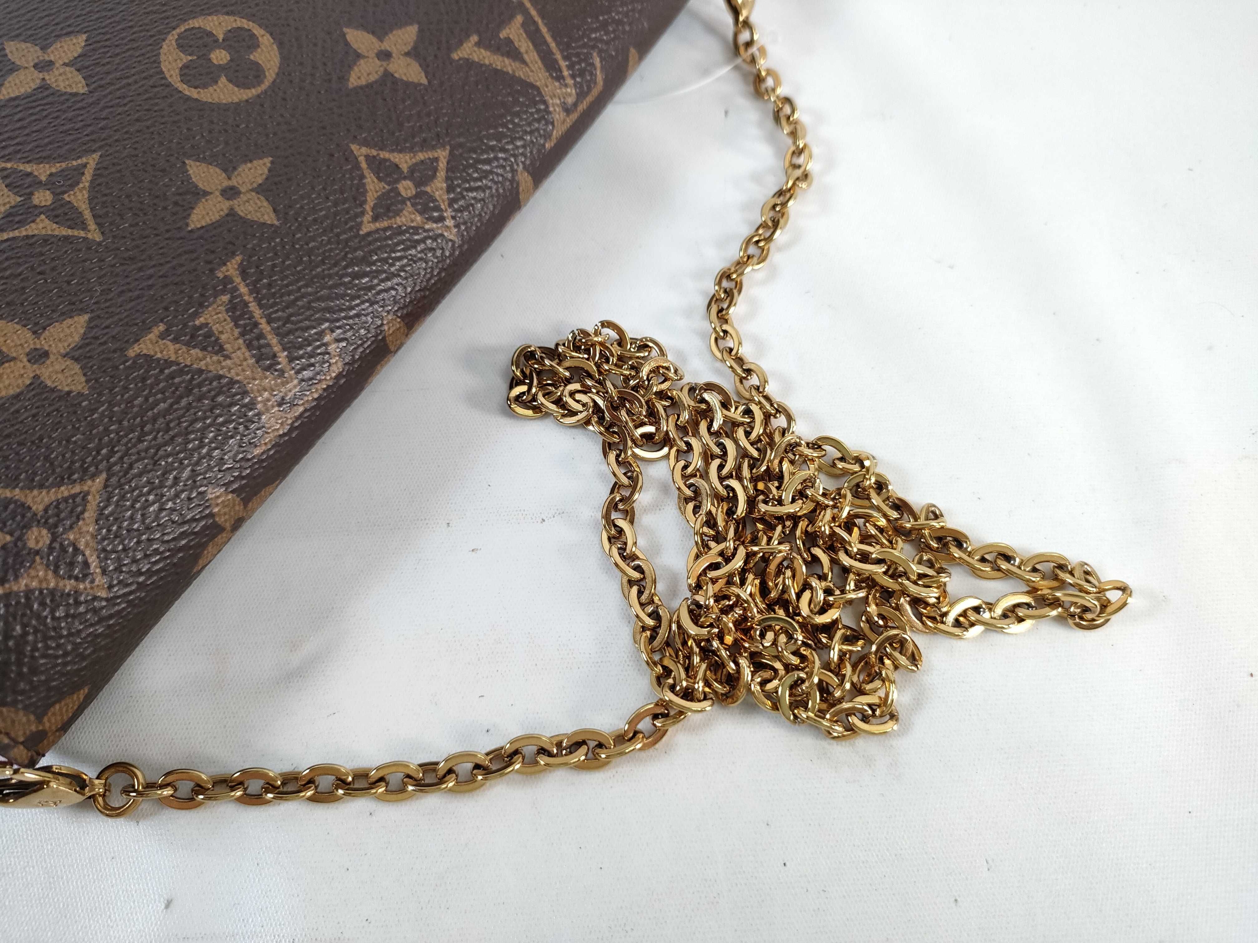 Monogram Pochette Felicie Chain Shoulder Bag — view 3