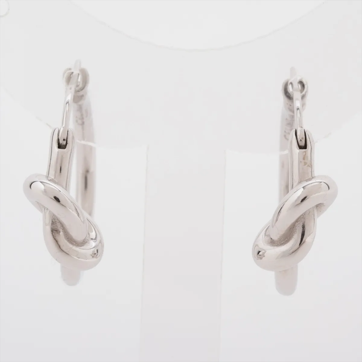 Knot UCA1212 Earrings (for both ears) GP Silver — view 2