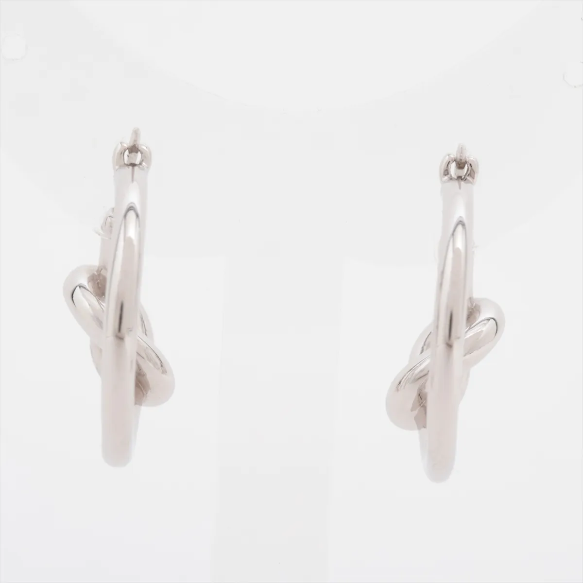 Knot UCA1212 Earrings (for both ears) GP Silver — view 3