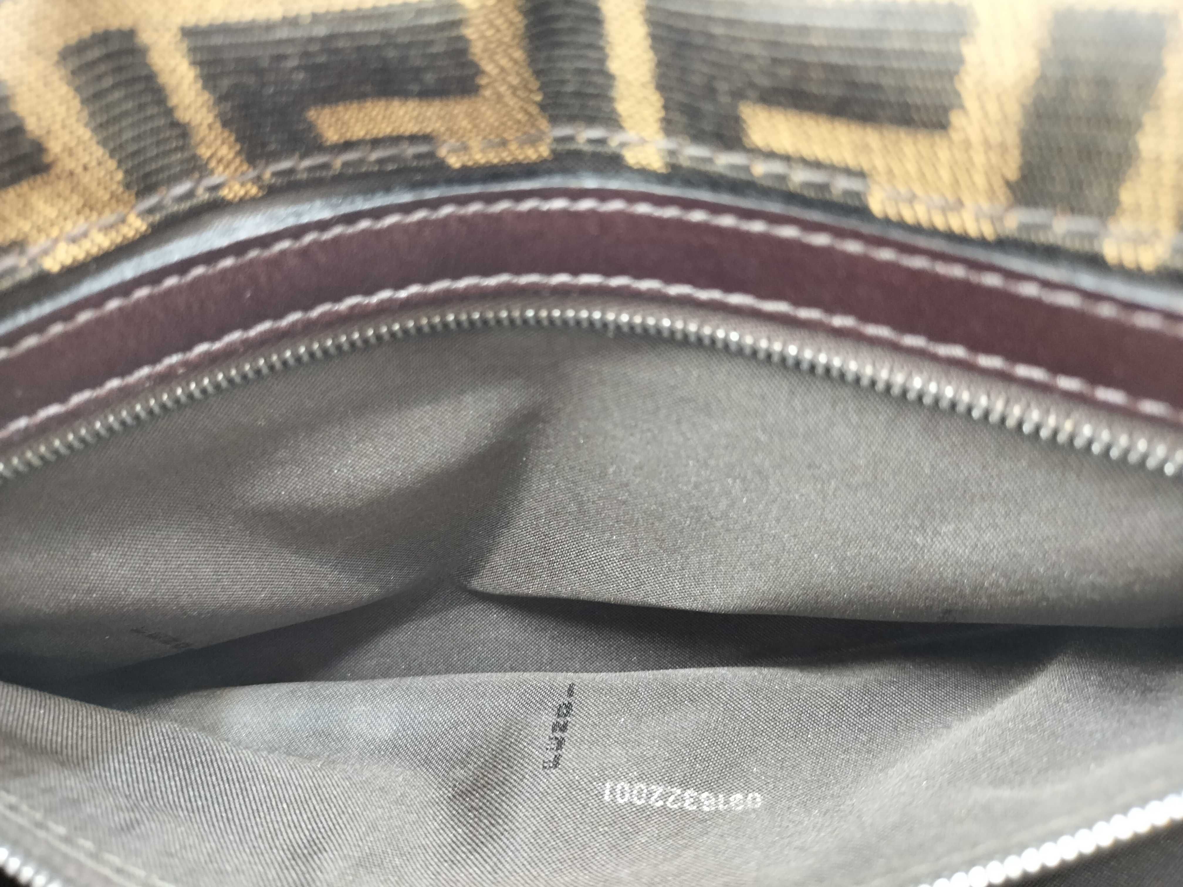 Mamma Fendi Mamma Bucket One-Shoulder Bag Canvas Brown Zucca Shoulder Bag — view 14
