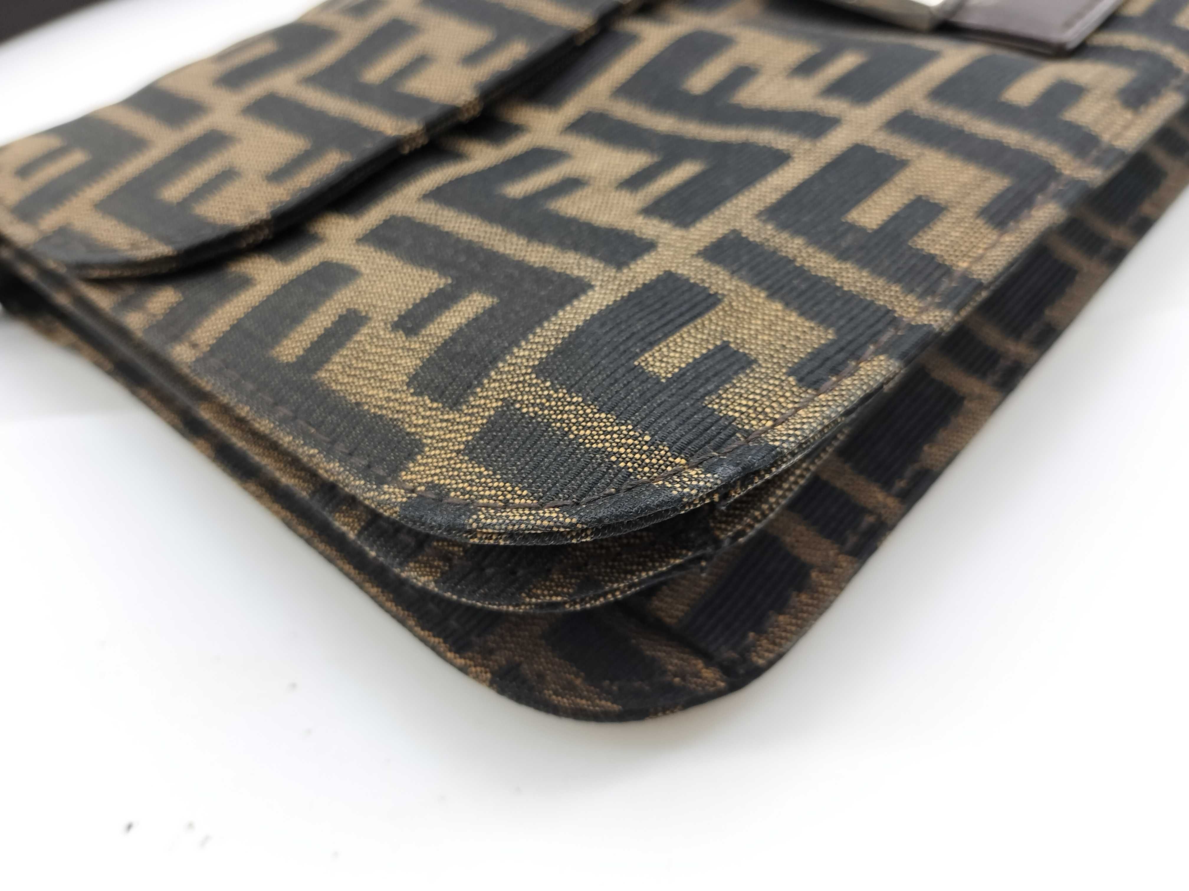 Mamma Fendi Mamma Bucket One-Shoulder Bag Canvas Brown Zucca Shoulder Bag — view 5