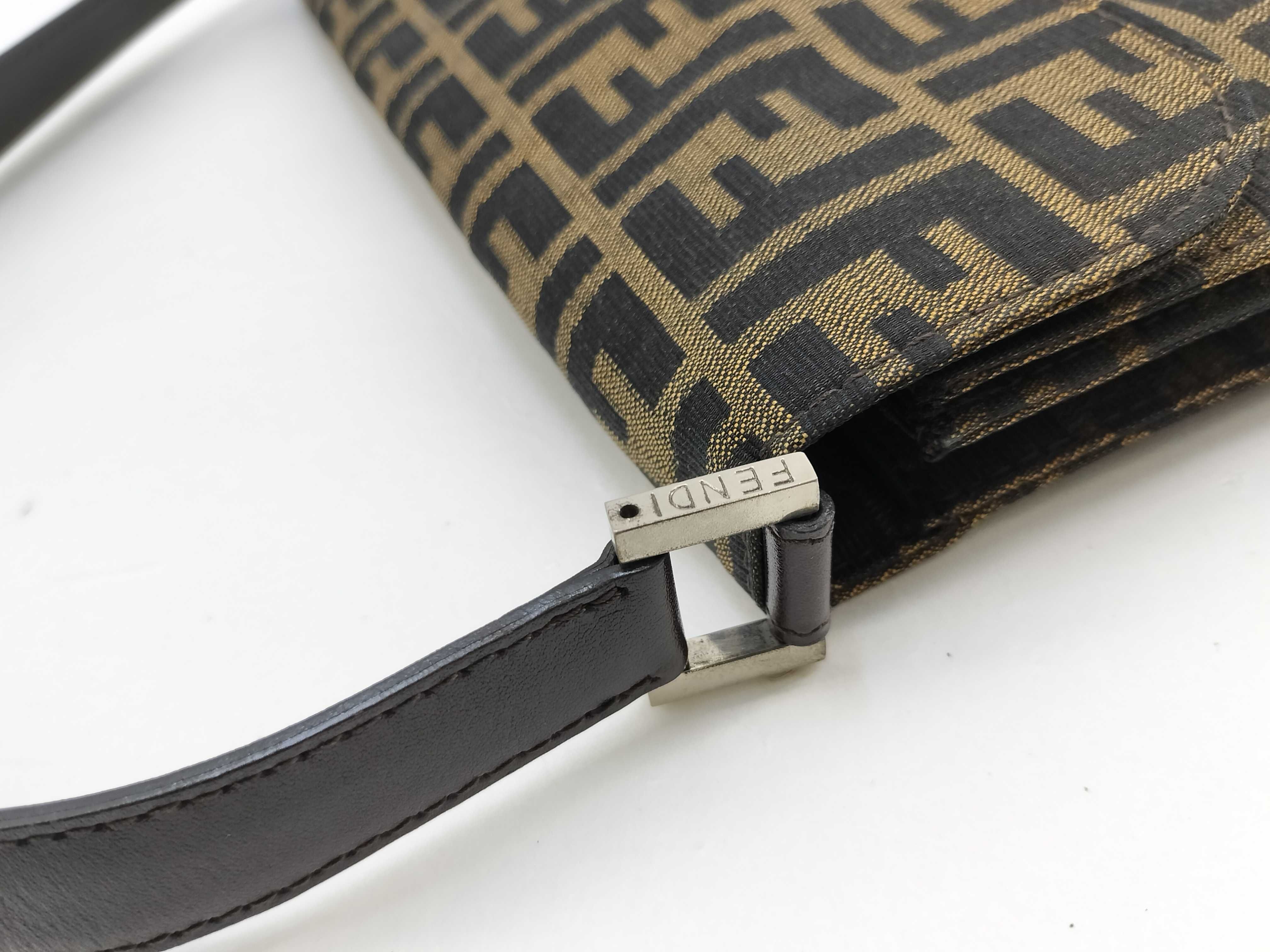 Mamma Fendi Mamma Bucket One-Shoulder Bag Canvas Brown Zucca Shoulder Bag — view 6