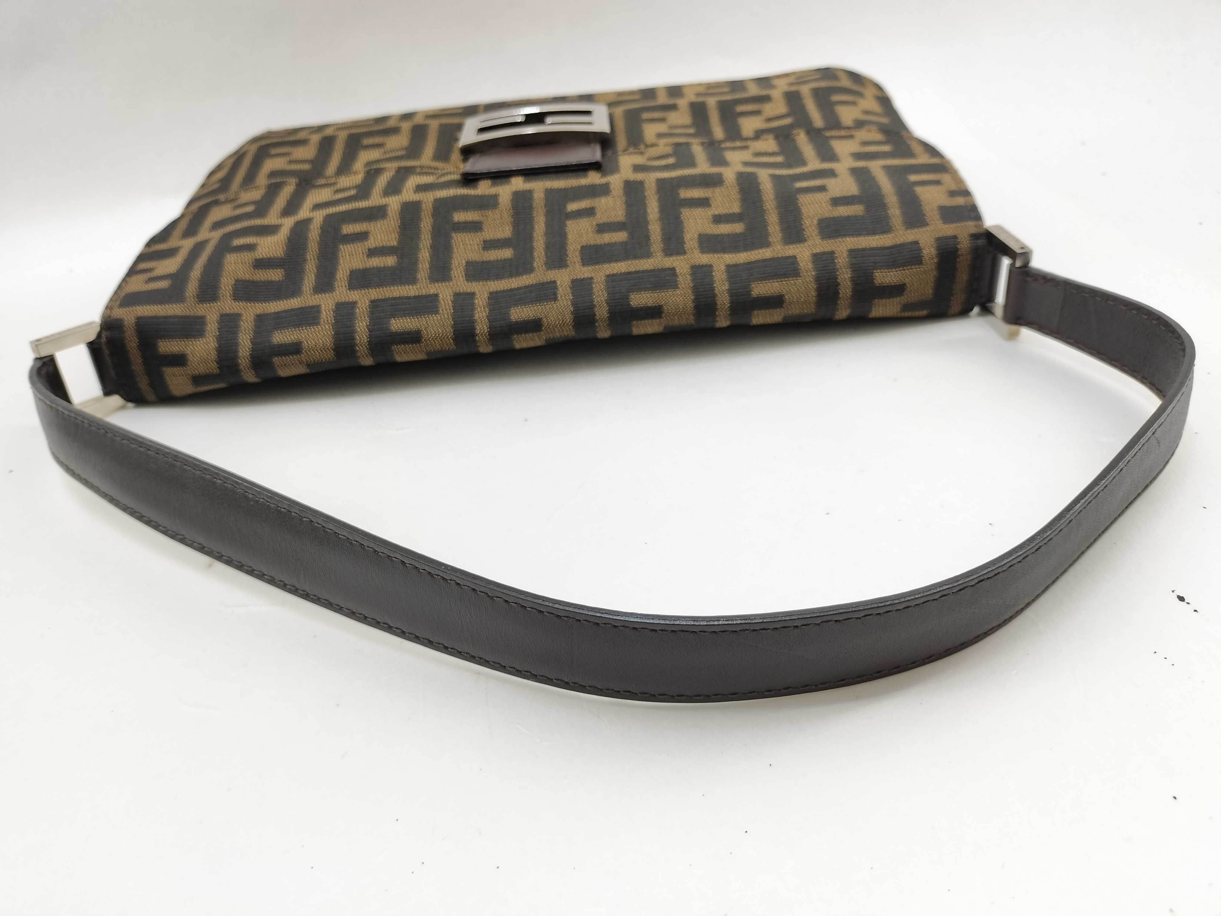 Mamma Fendi Mamma Bucket One-Shoulder Bag Canvas Brown Zucca Shoulder Bag — view 7