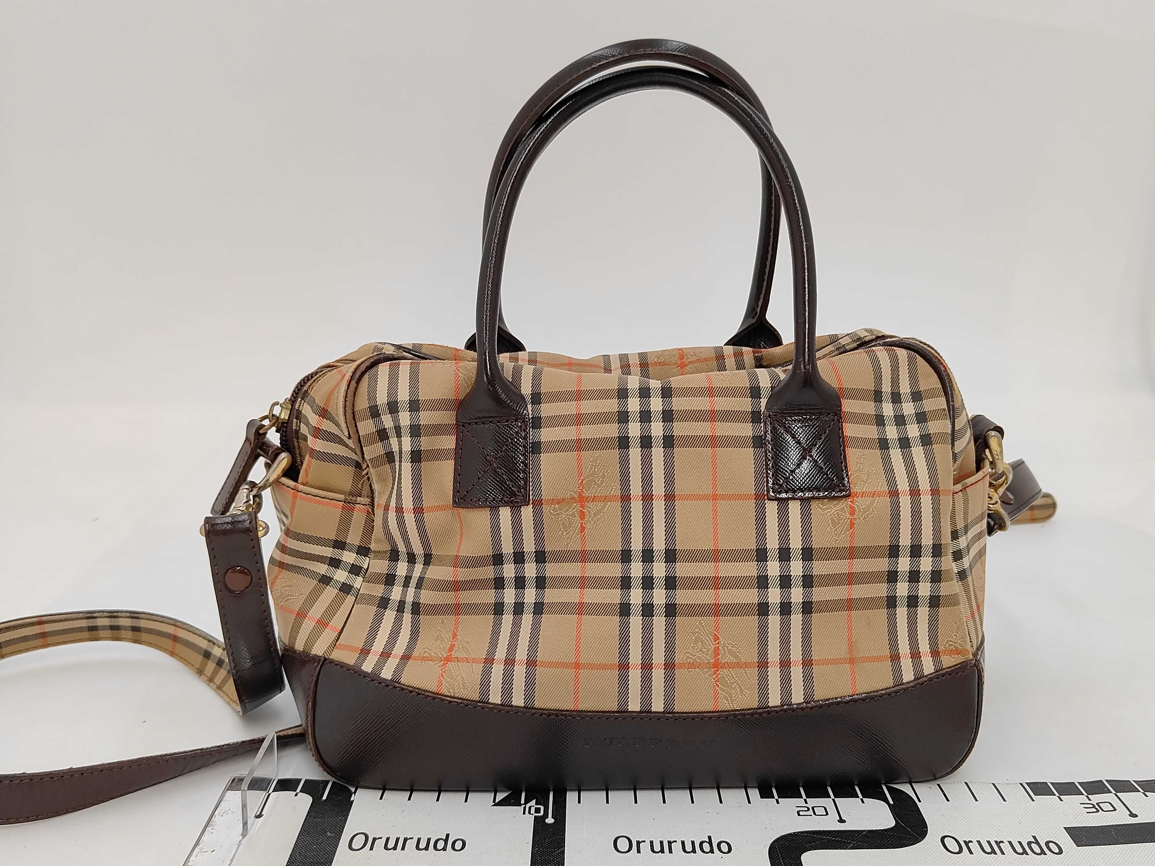 Nova Check pattern logo handbag — view 2