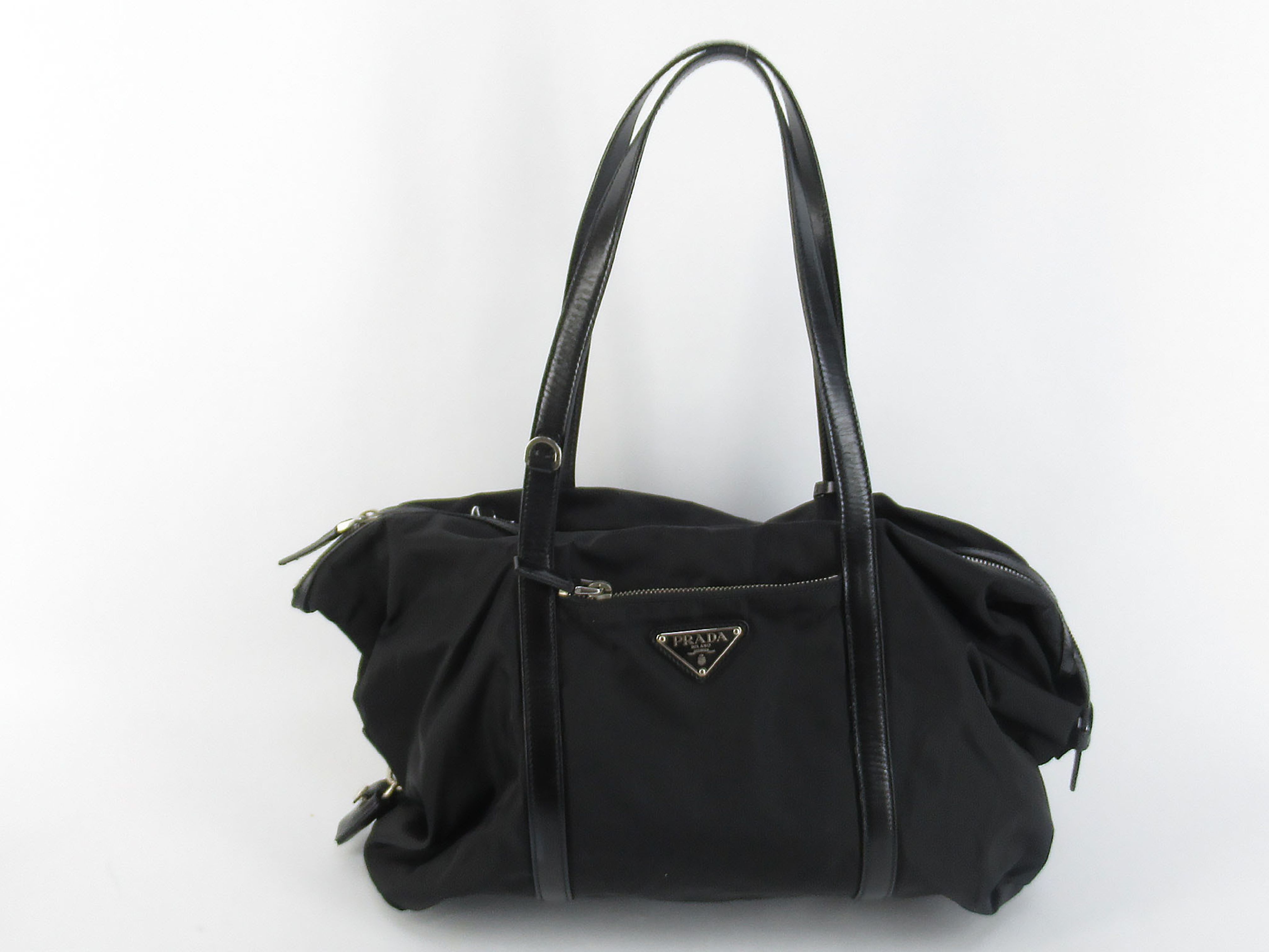 Nylon Prada Nylon Triangle Logo Tote Bag