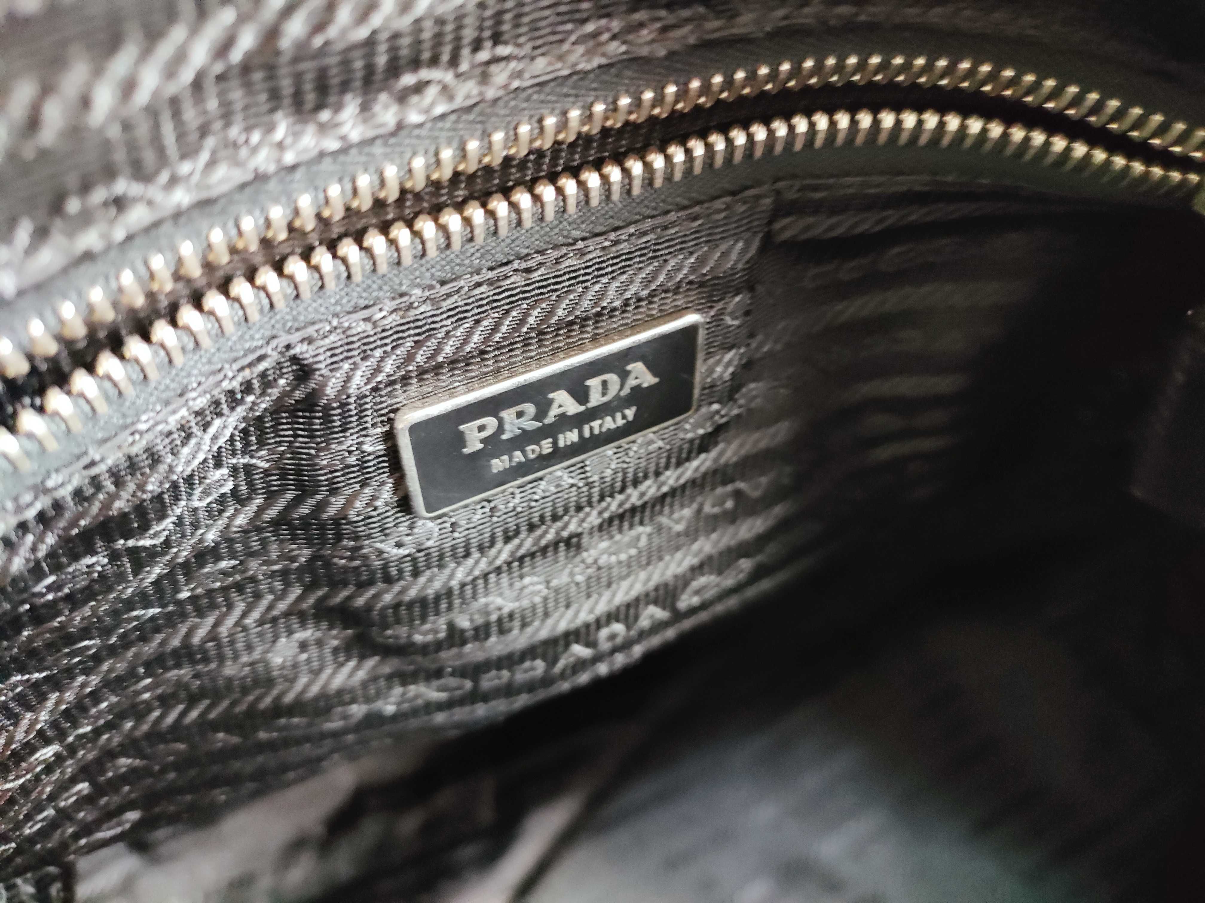 Nylon Prada Nylon Triangle Logo Tote Bag — view 11